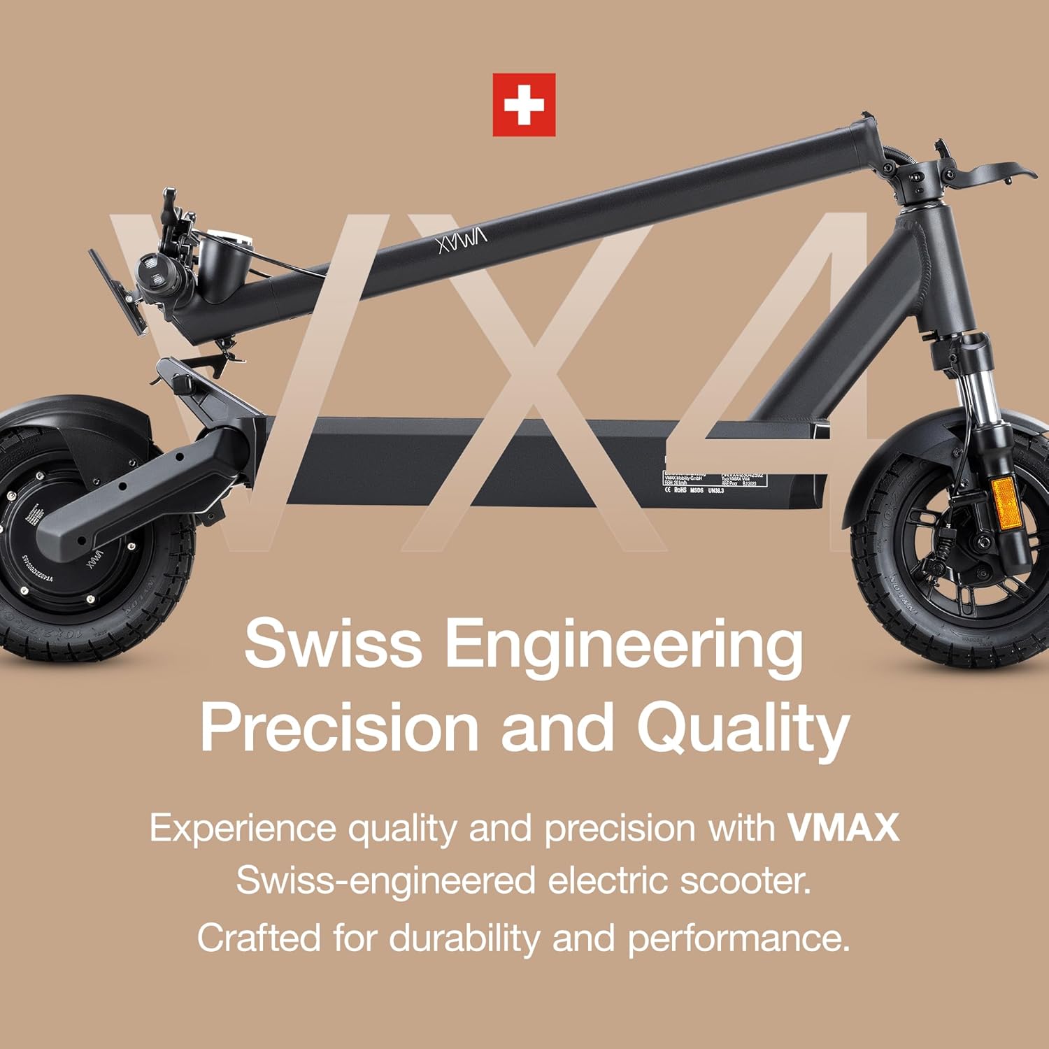 off-road electric scooter VMAX VX4 LT Swiss engineering precision and quality