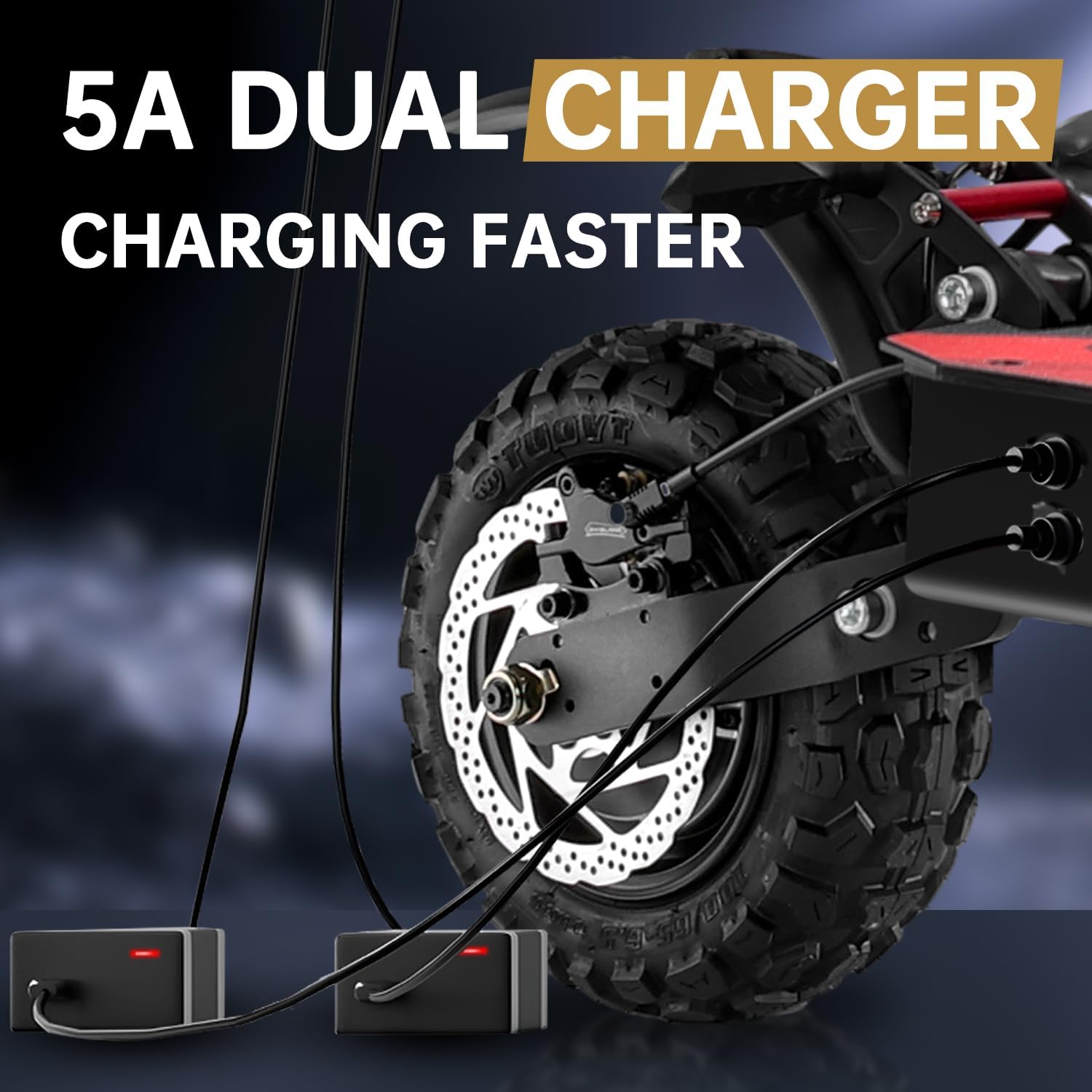 off-road electric scooter Reddydy RD1 dual charging