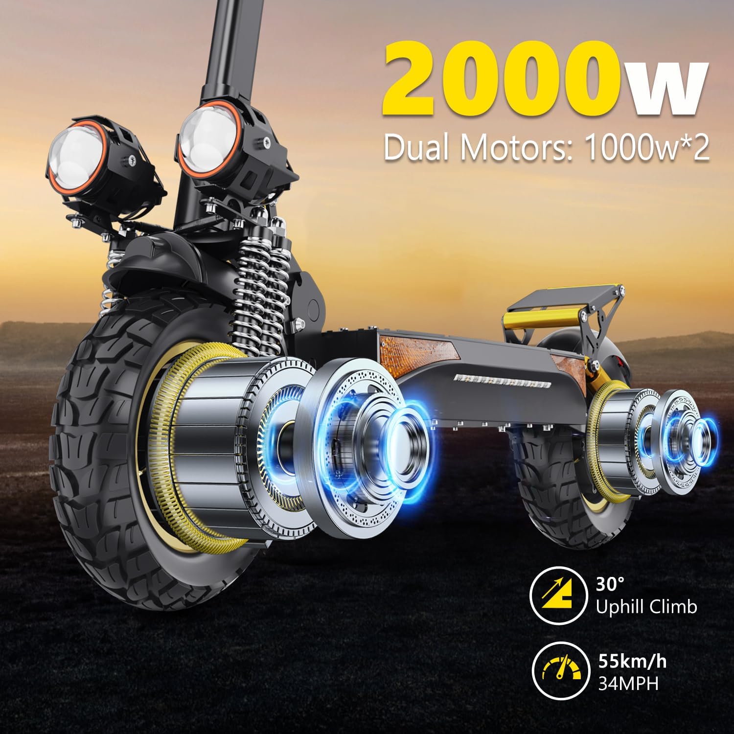 off-road electric scooter iENYRID ES6 2000W motor