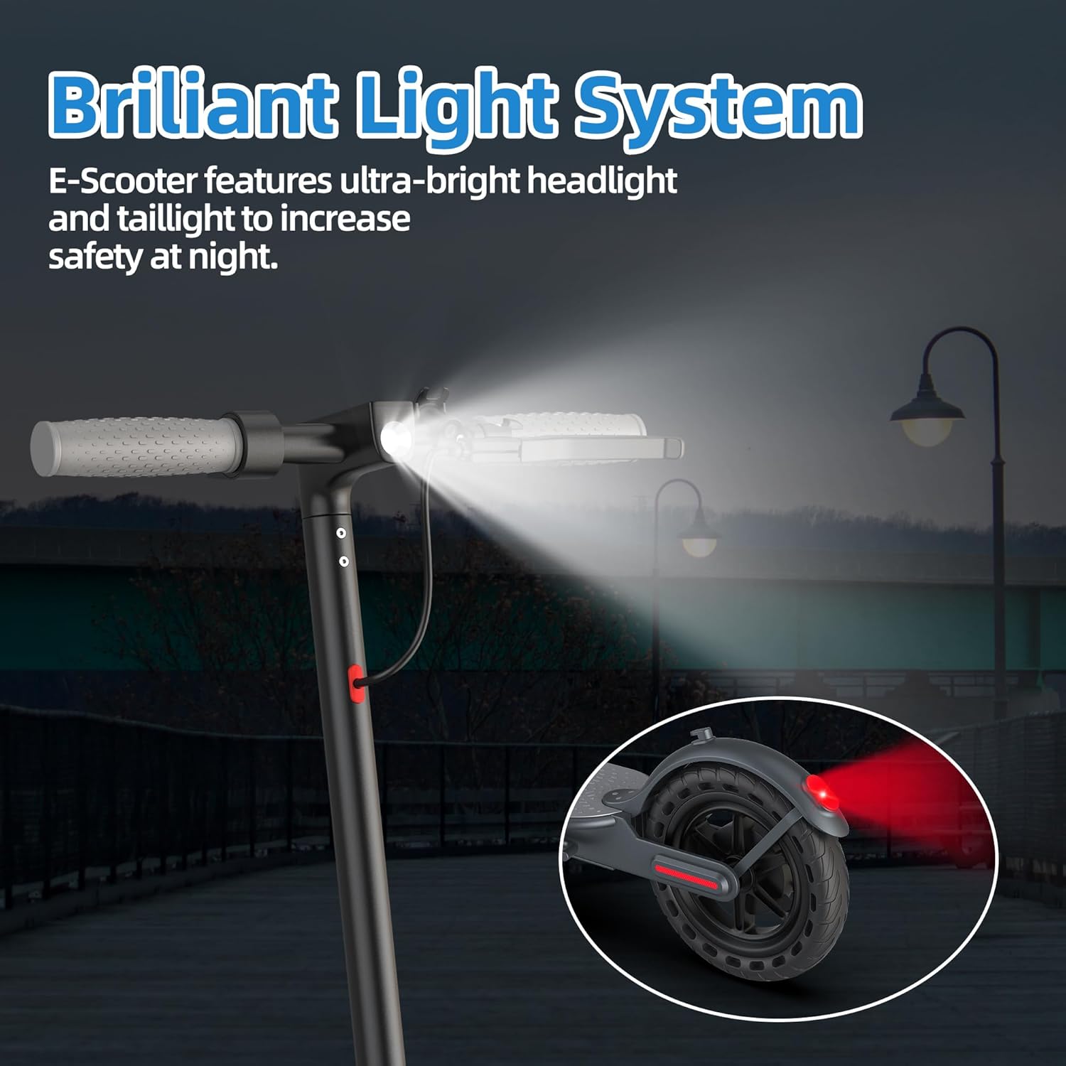 electric scooter Joyhis JS03 brilliant light system
