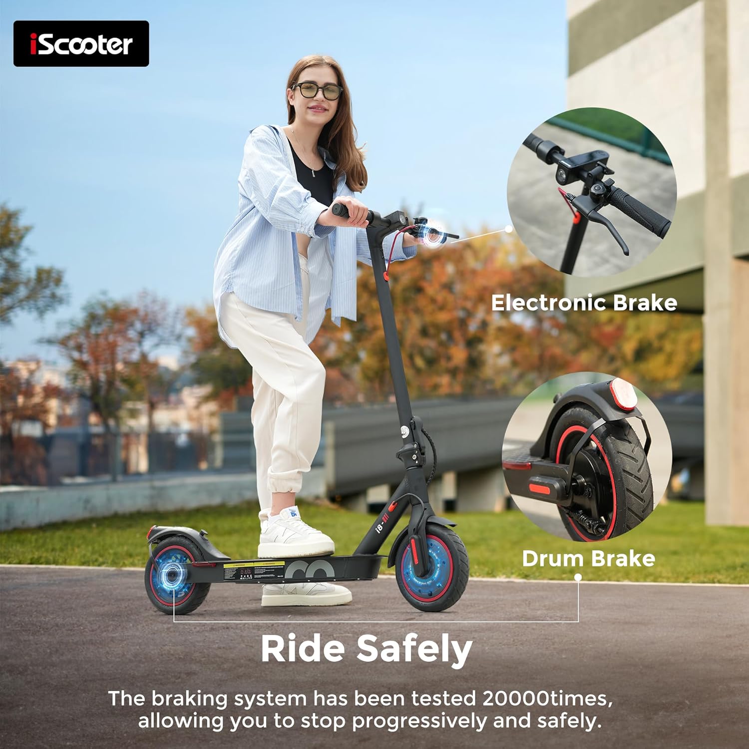 electric scooter iScooter i8 ride safety
