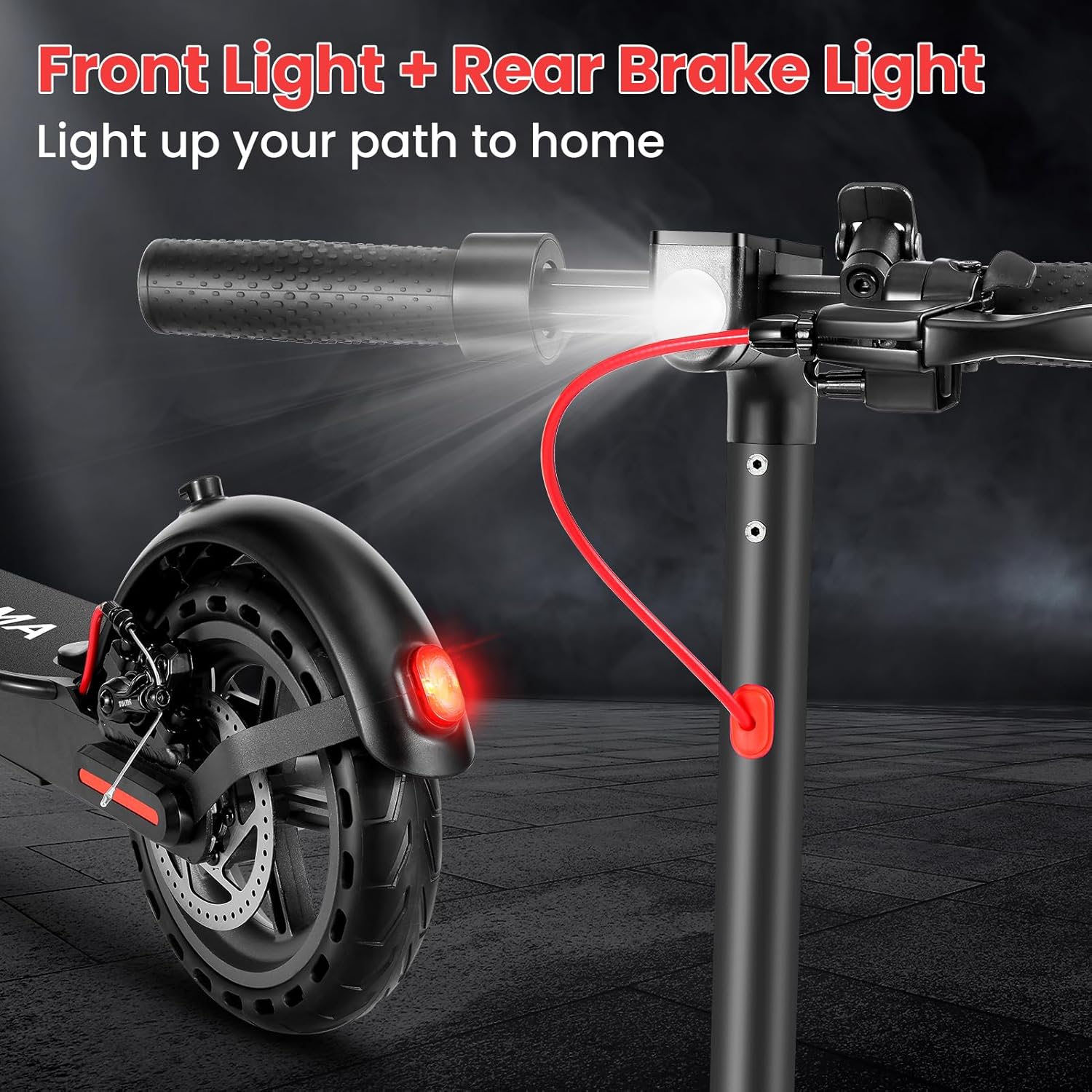 electric scooter Caroma L1 front light + rear brake light