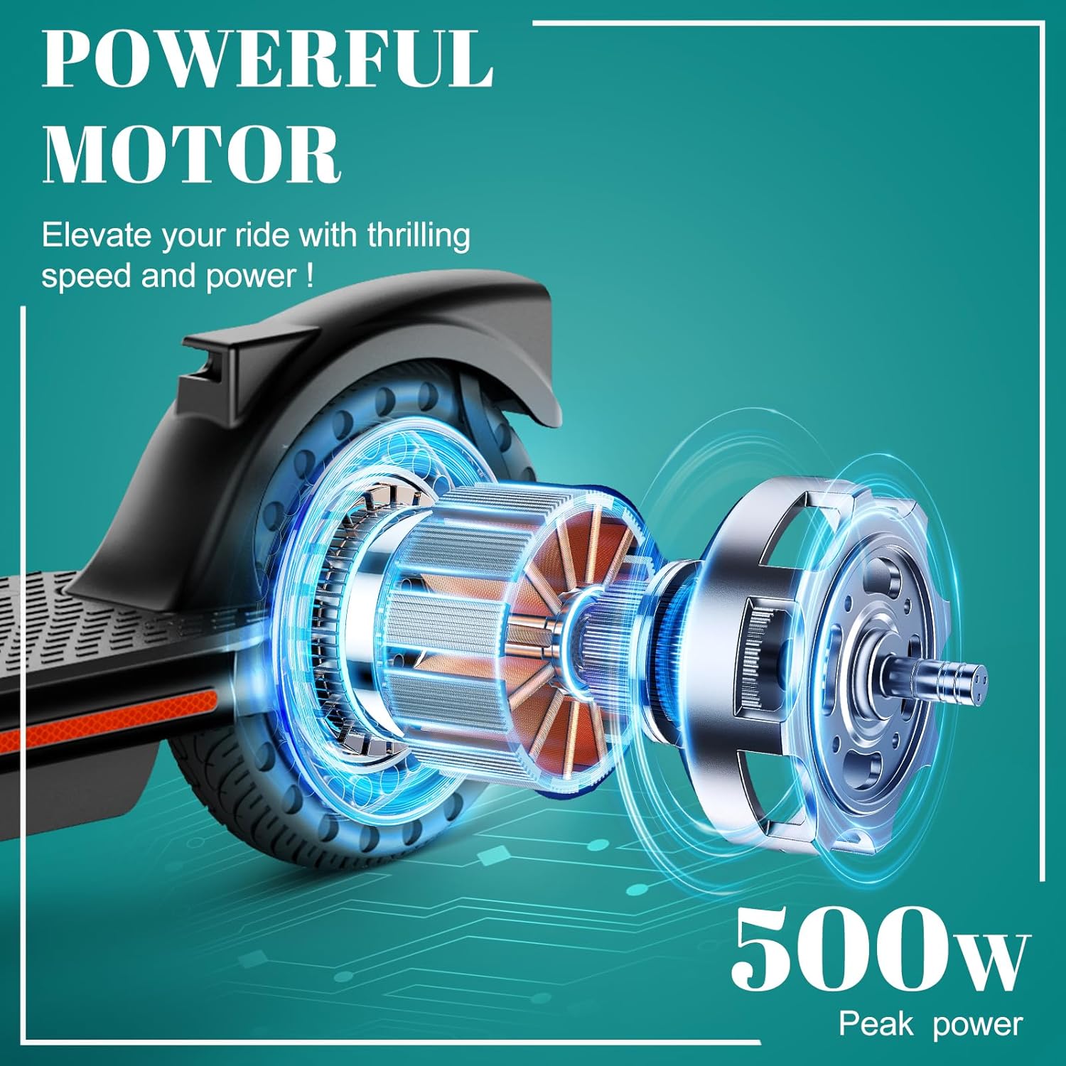 electric scooter TST B16 500W motor