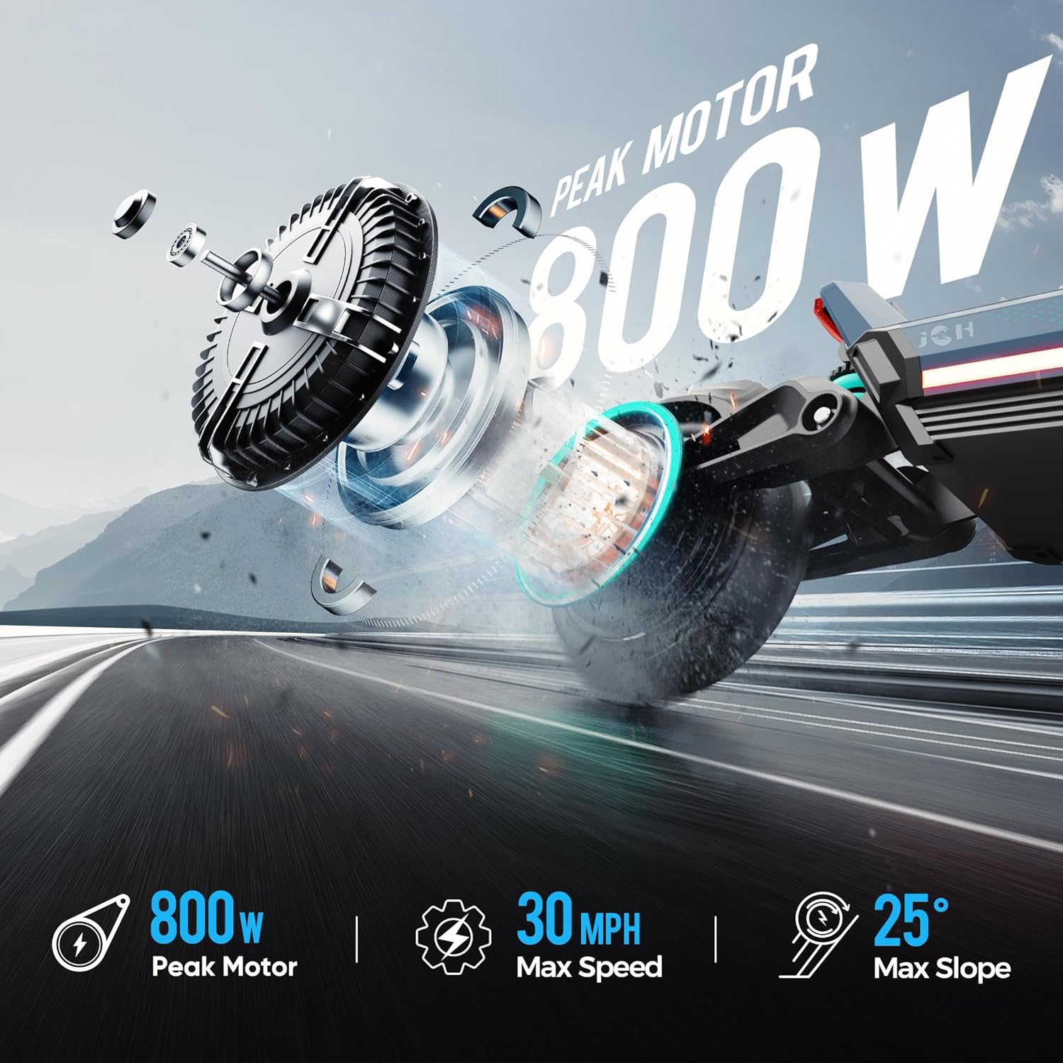off-road electric scooter JGH X3 800W motor