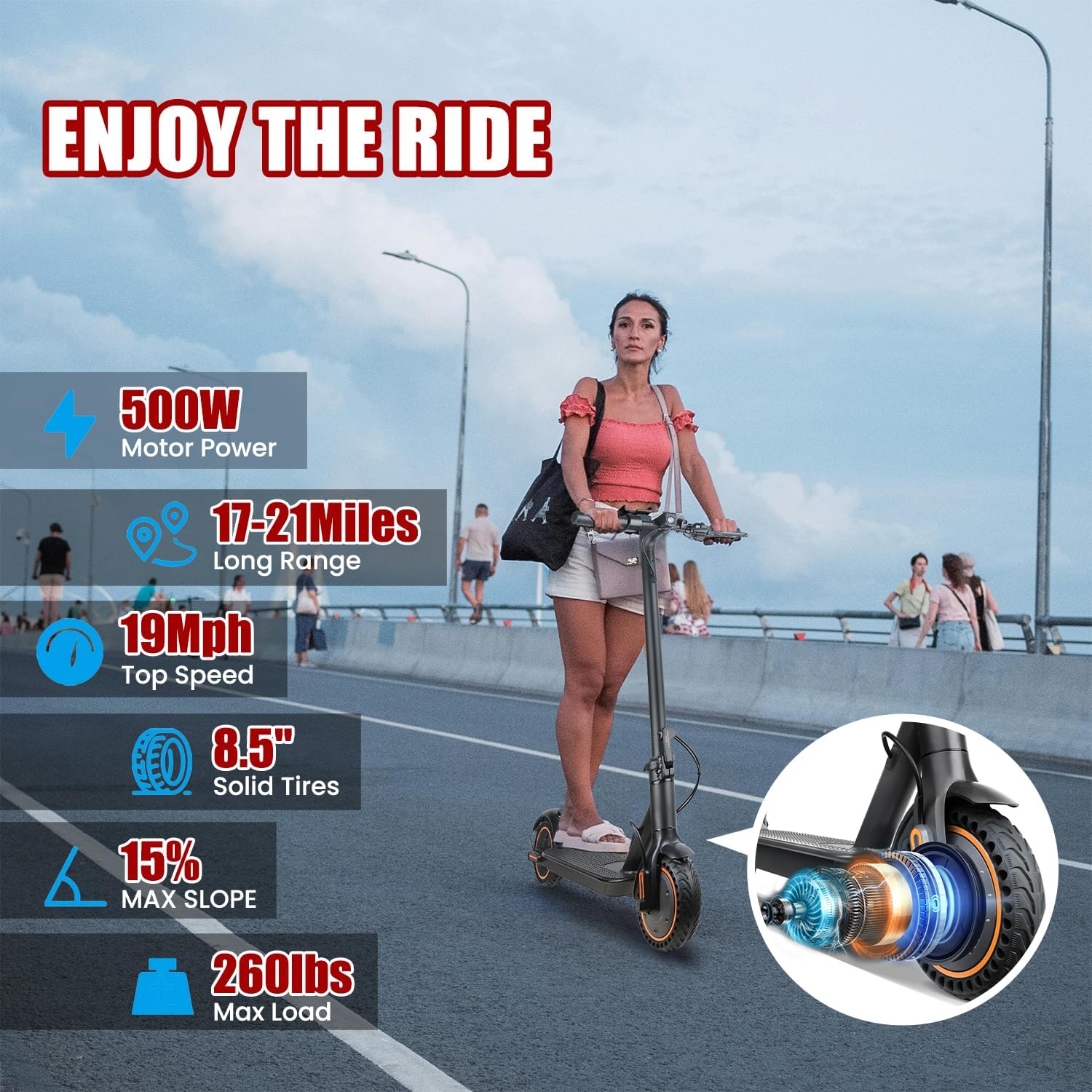 electric scooter Widoway DY8501 enjoy the ride and core specs