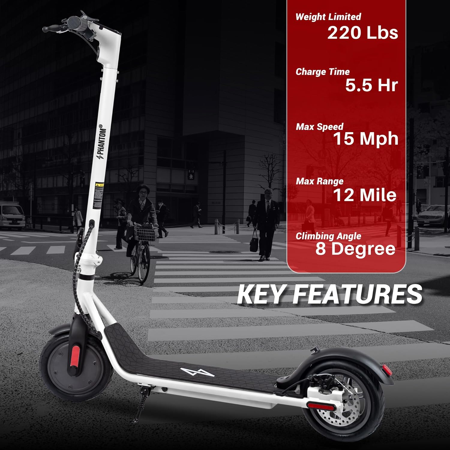 electric scooter Phantomgogo key features