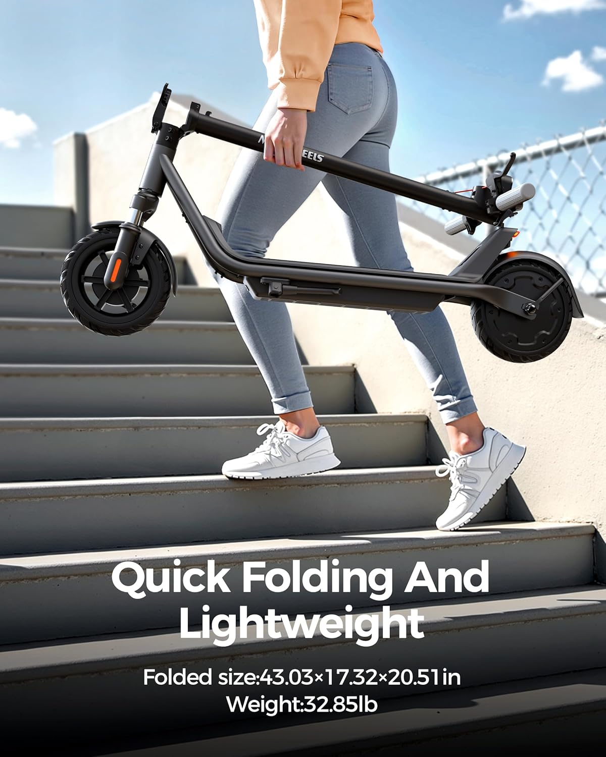 electric scooter Megawheels A1C quick folding and lightweight