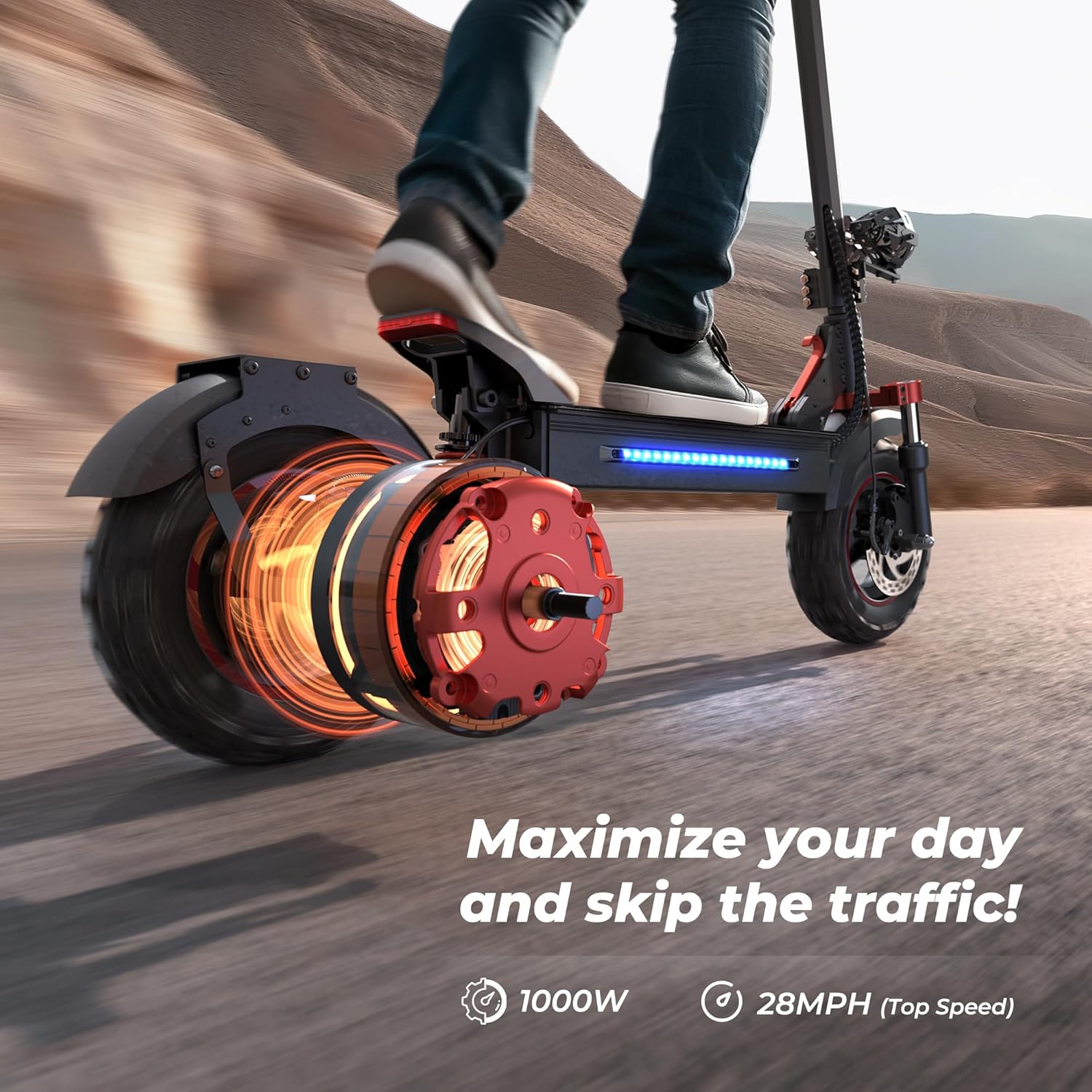 off-road electric scooter iScooter IX5S 1000W motor