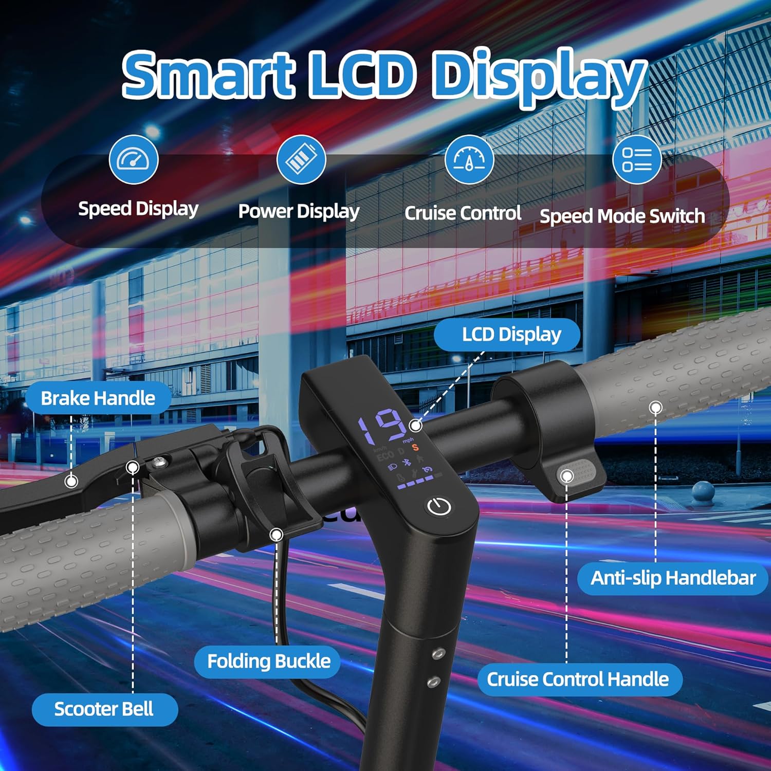 electric scooter Joyhis JS03 smart LCD Display