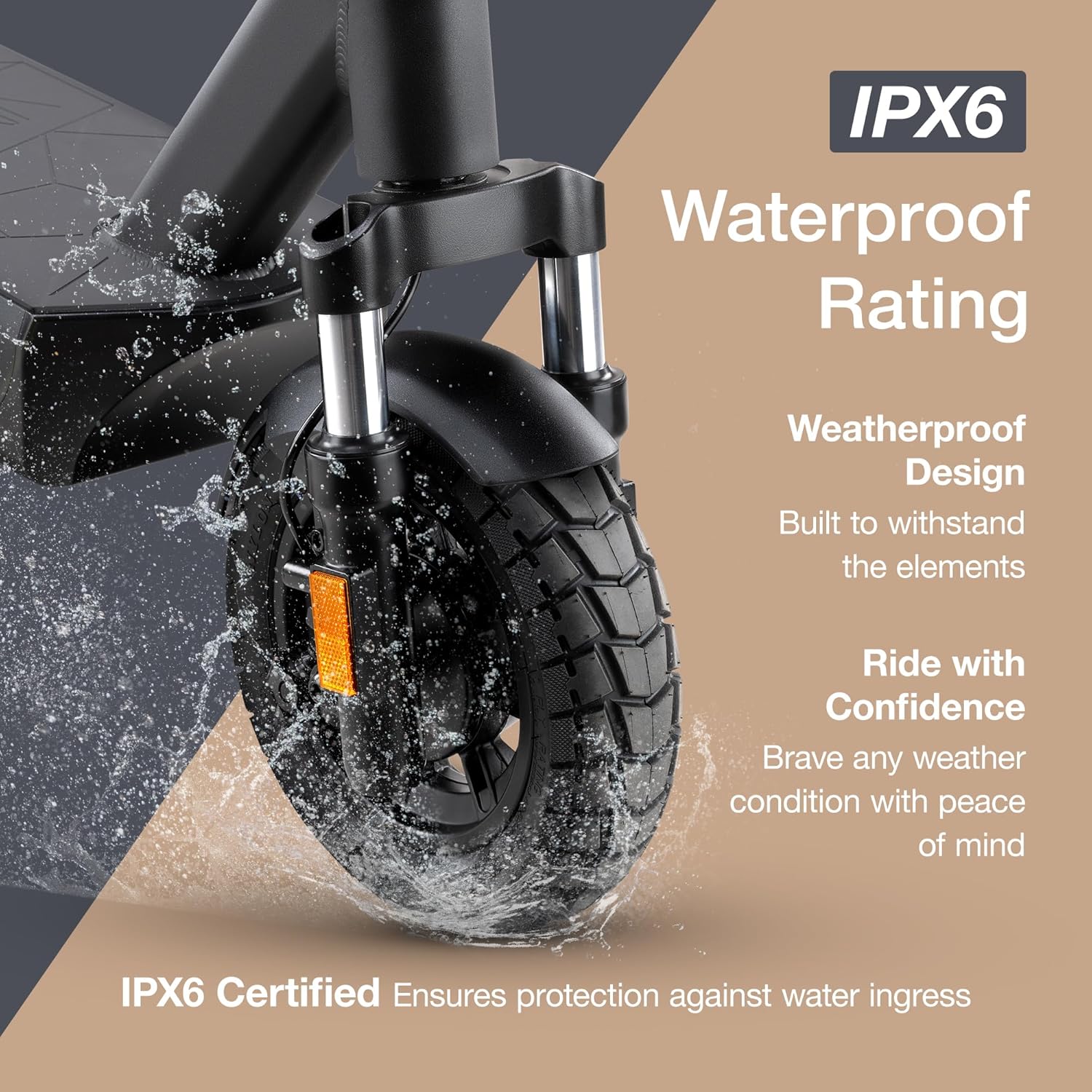off-road electric scooter VMAX VX4 LT IPX6 Waterproof rating