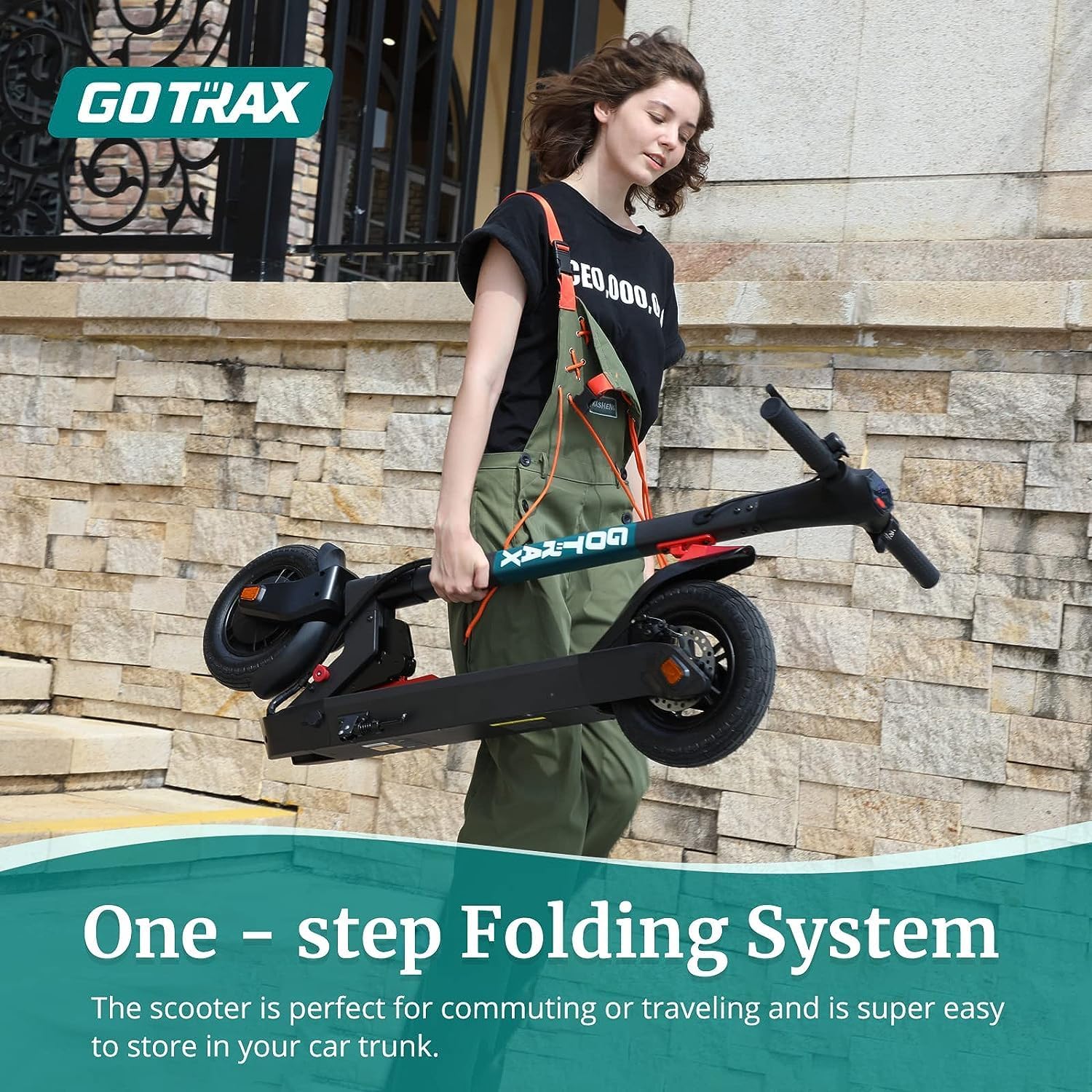electric scooter Gotrax XR ELITE MAX one step folding system