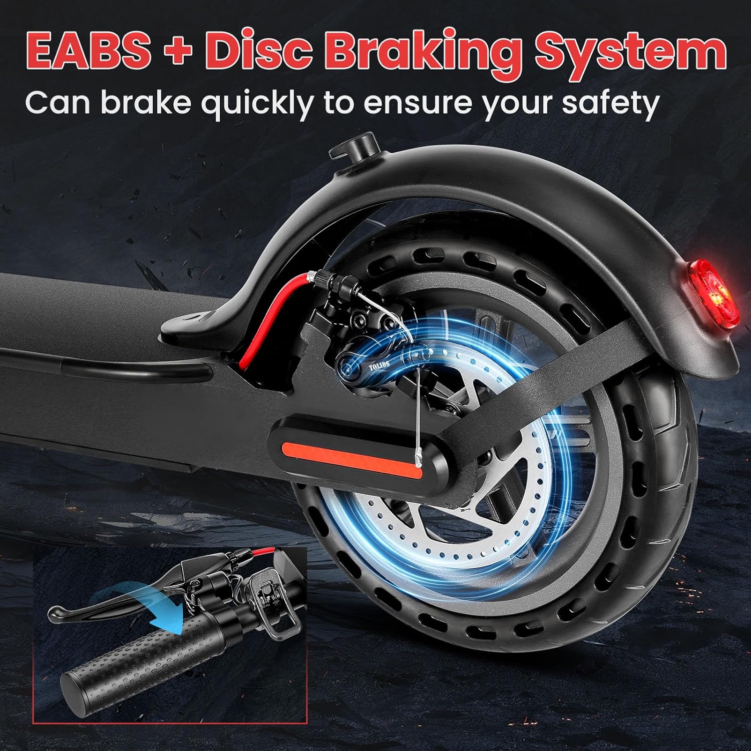 electric scooter Caroma L1 EABS + Disk braking system