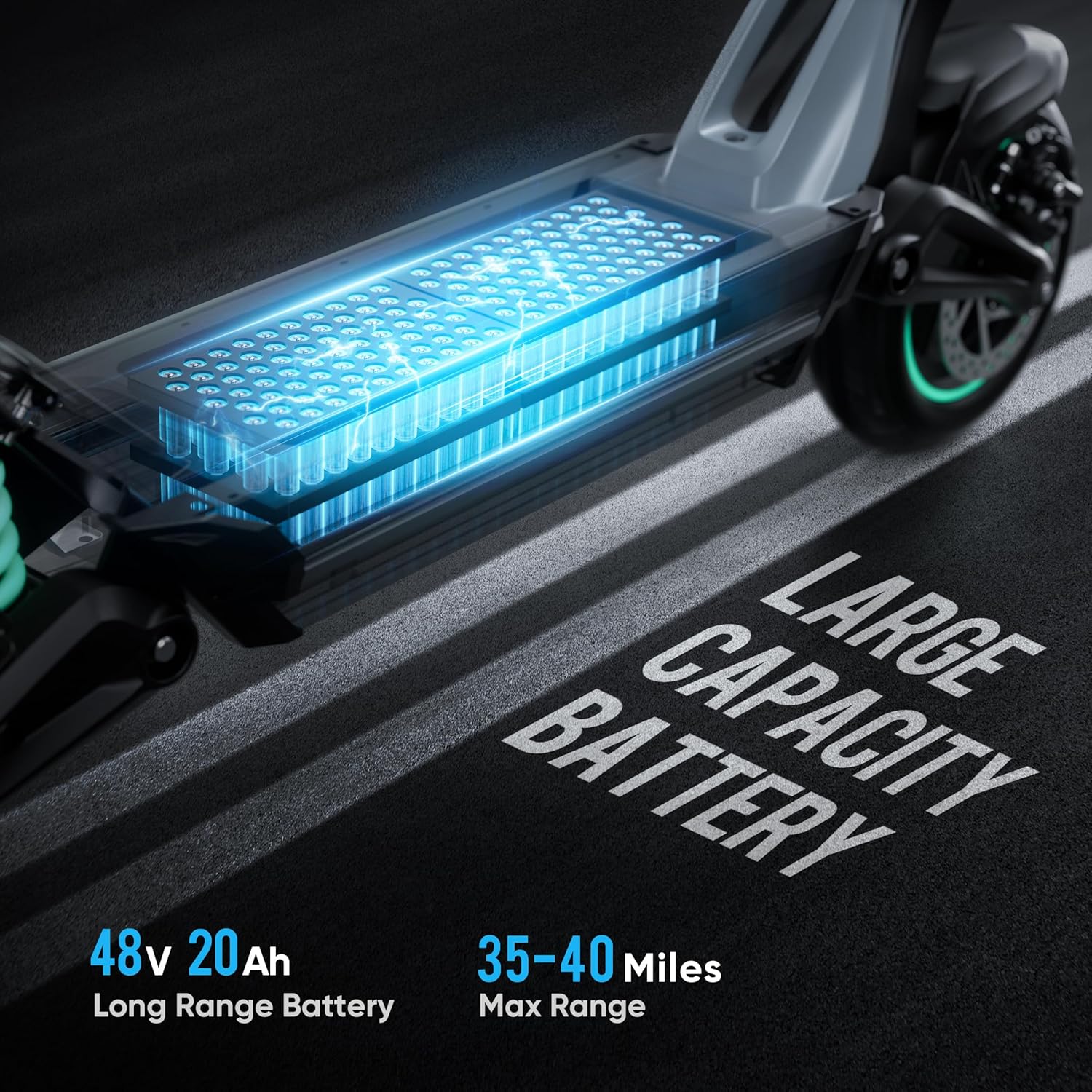off-road electric scooter JGH X3 large battery capacity