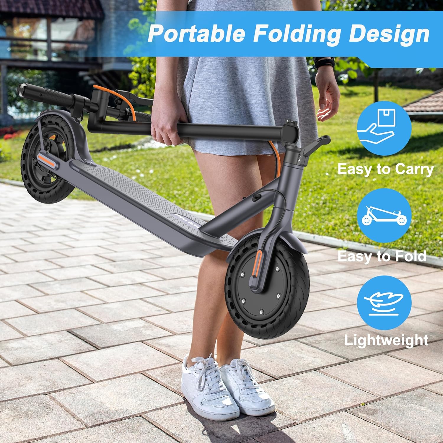 electric scooter VOLPAM SP05 portable folding design