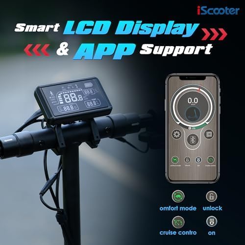 off-road electric scooter iScooter IX3 smart LCD display and App support
