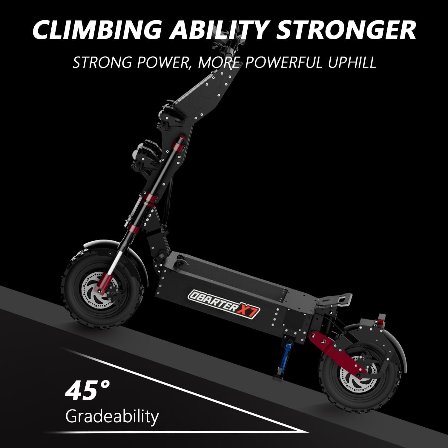 electric scooter Reddydy X7 climbing ability