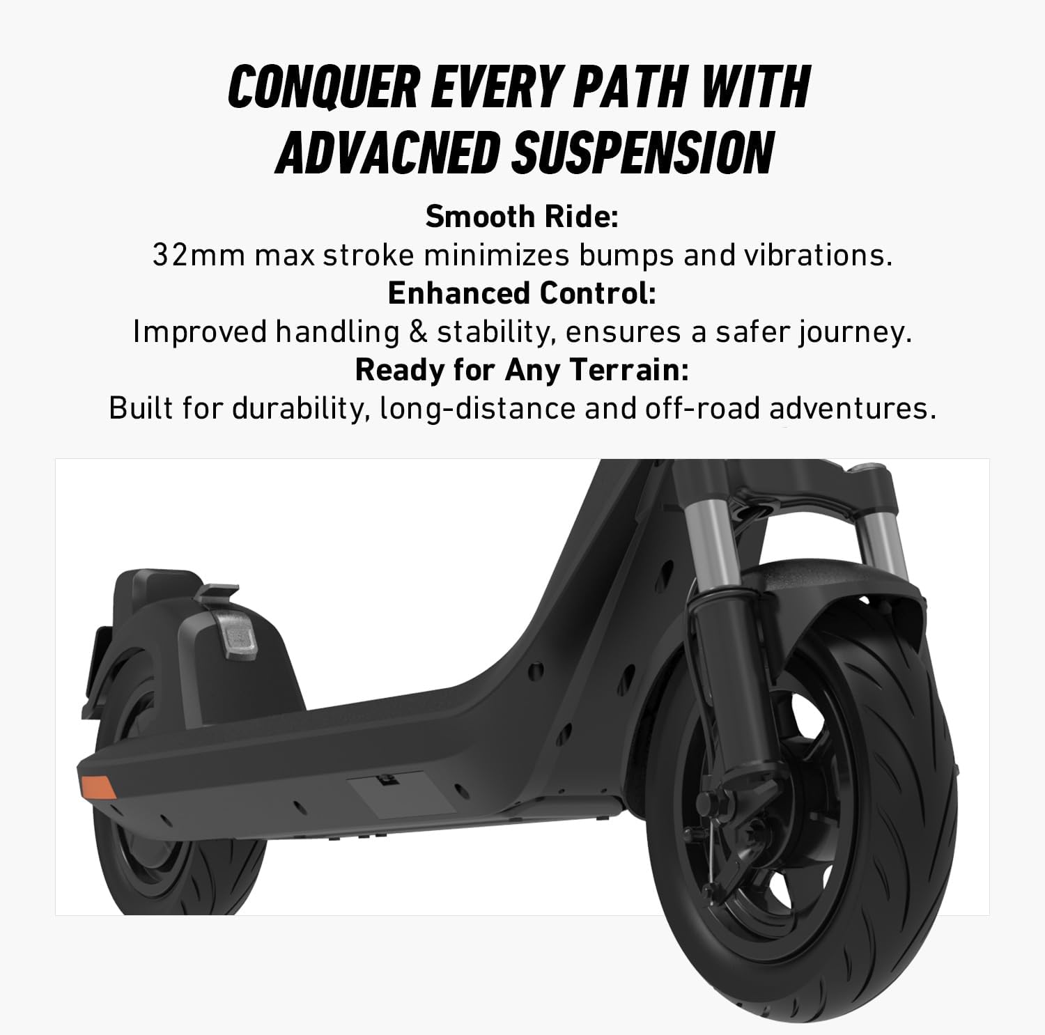 electric scooter NIU KQi 200F advanced suspension