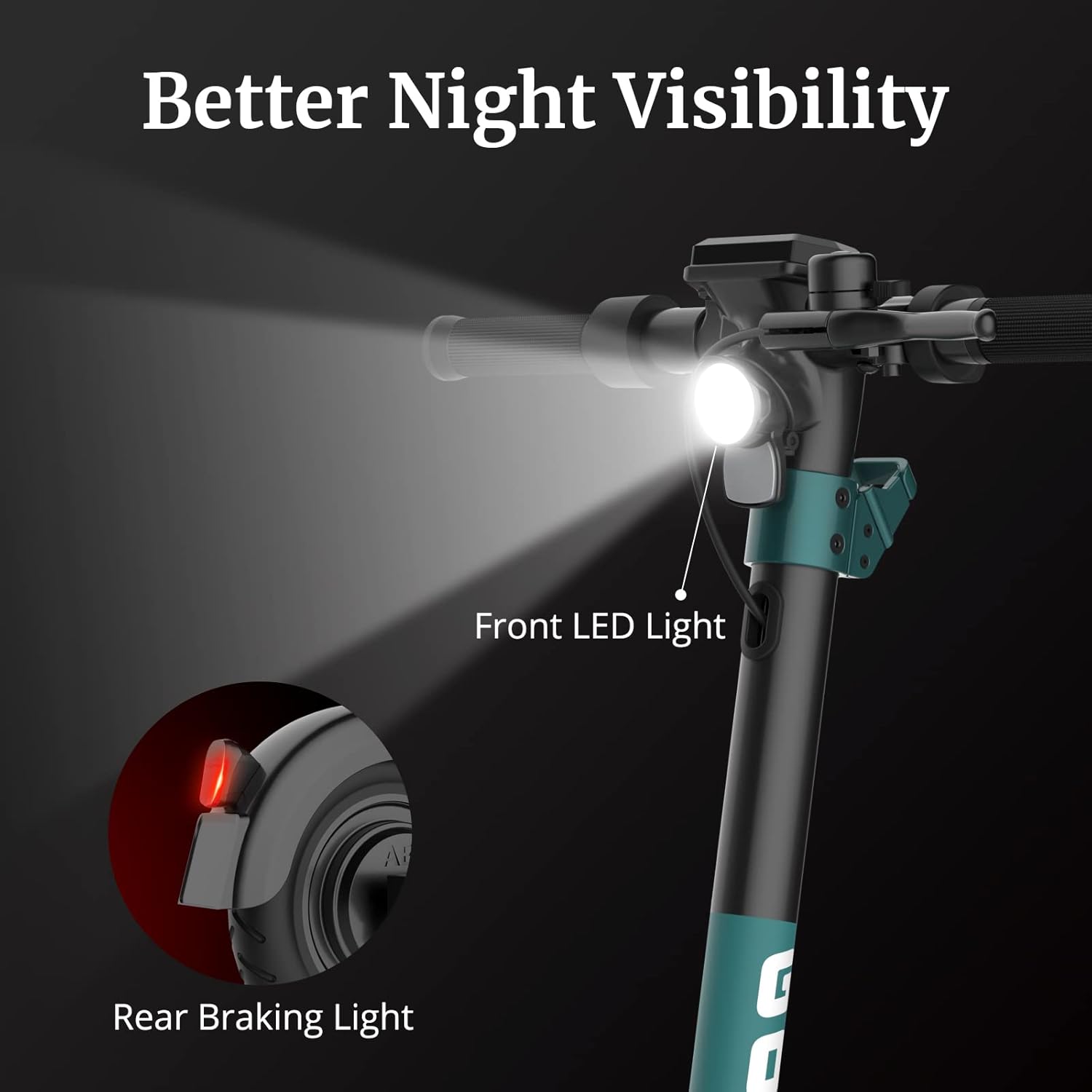 electric scooter Gotrax Eclipse better night visibility