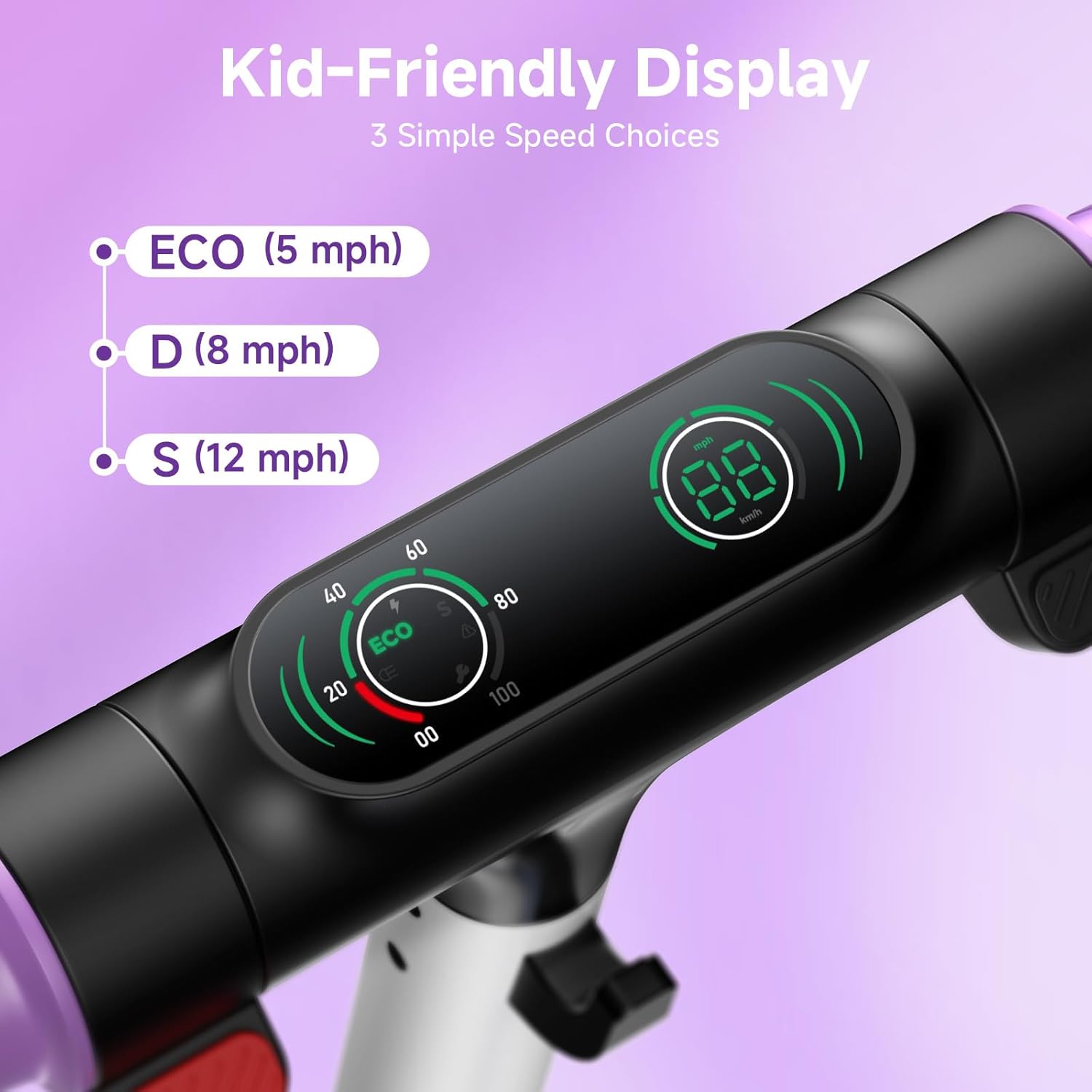 electric scooter for kids Isinwheel S4 display