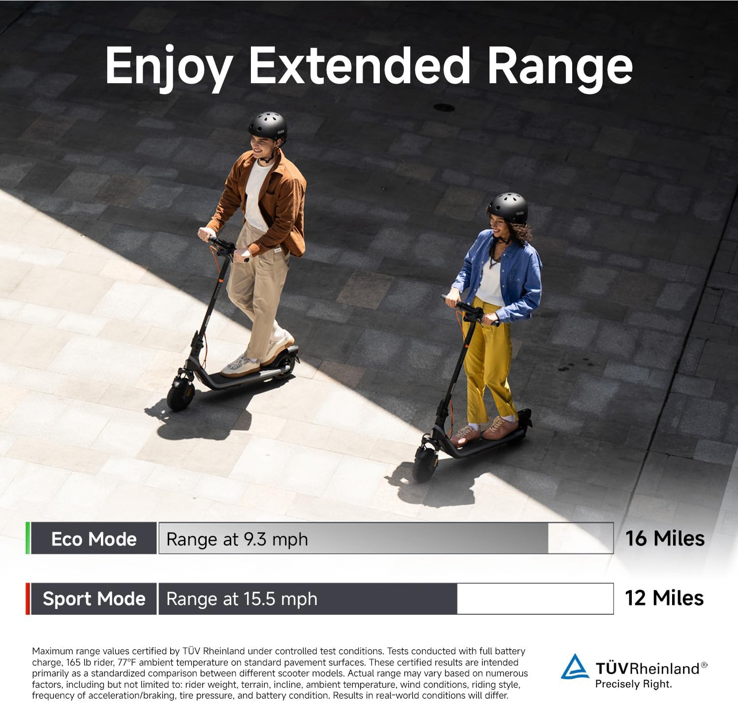 electric scooter Segway E2 Plus riding modes