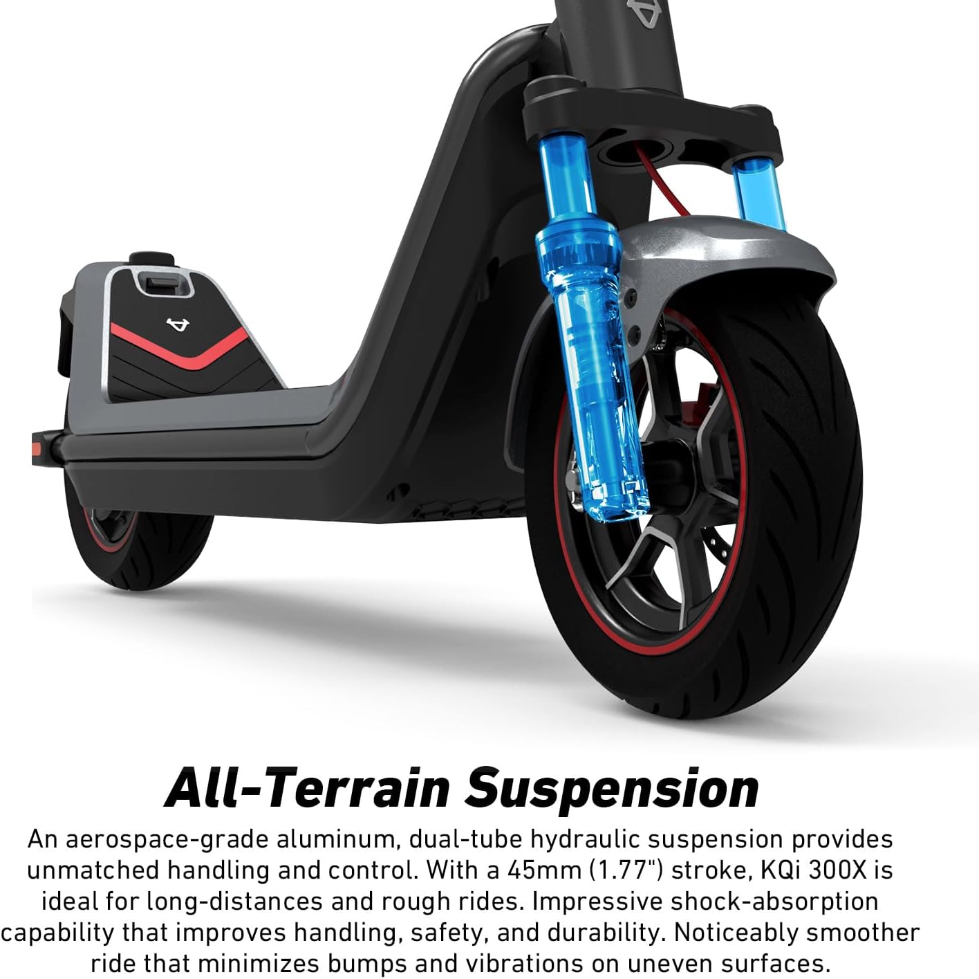 electric scooter NIU KQi 300X all terrain suspension