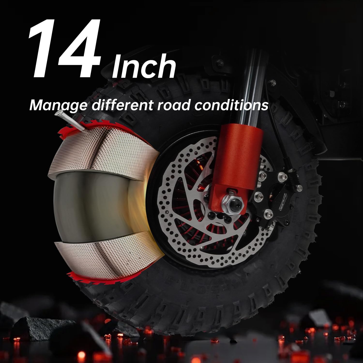 electric scooter Reddydy X7 14-inch tires