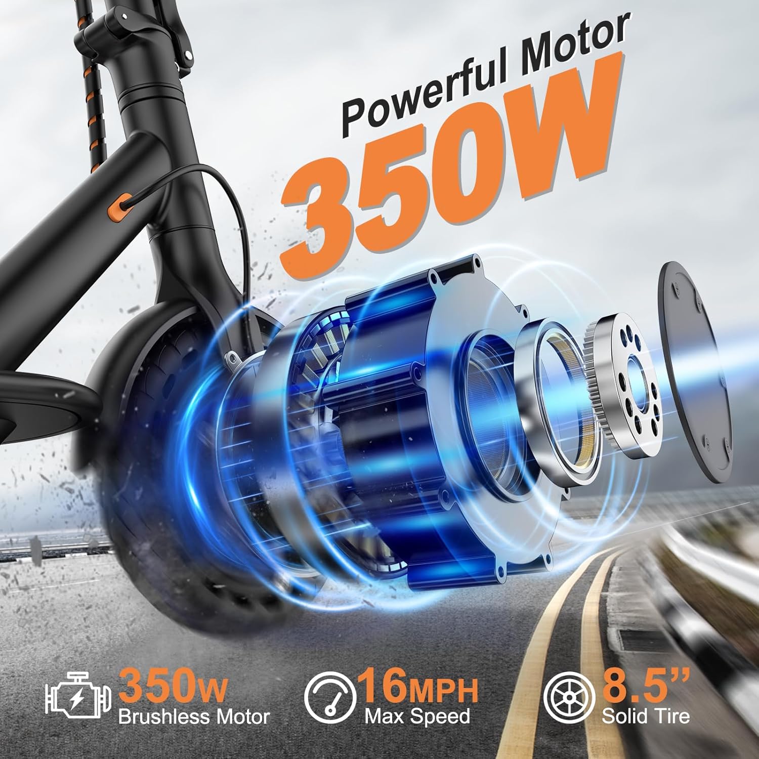electric scooter VOLPAM Q1 350W motor