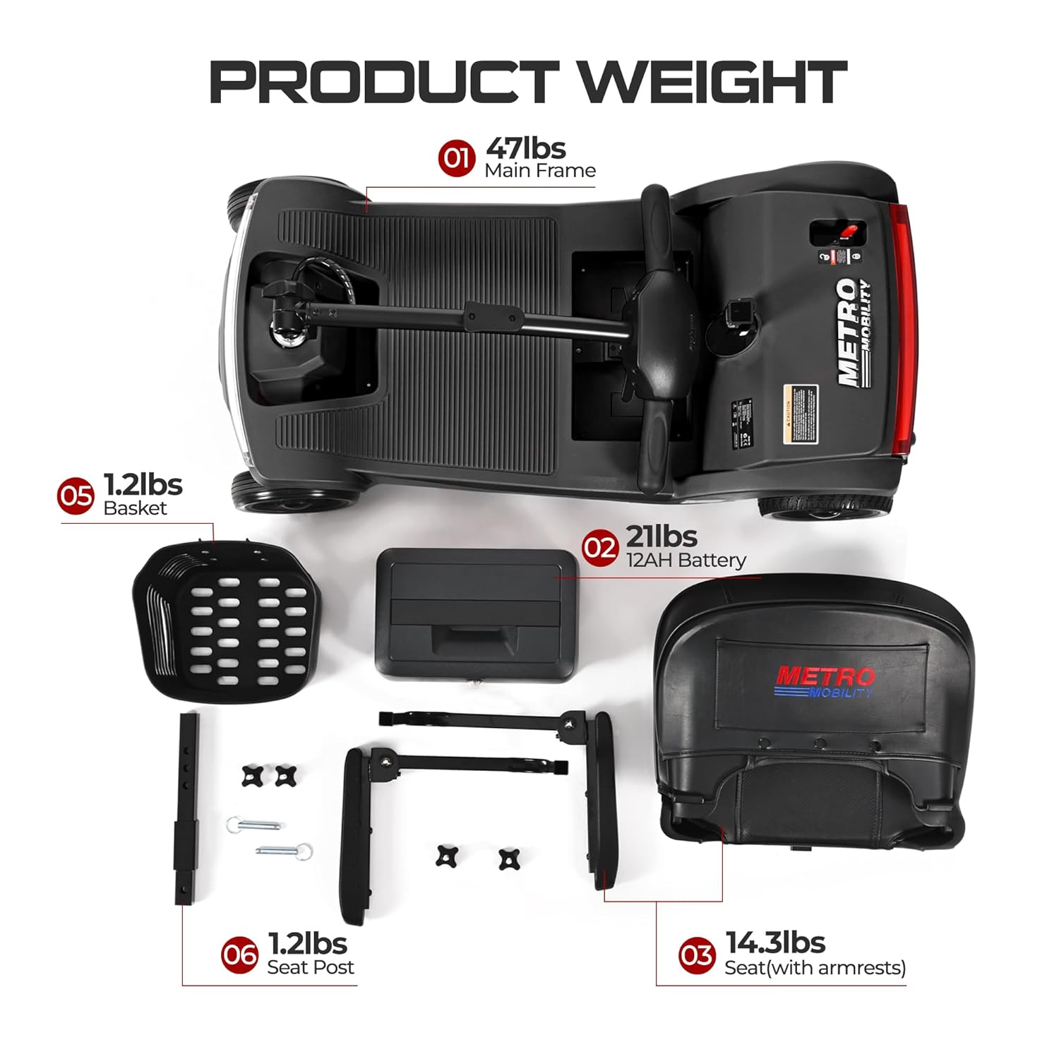 mobility scooter BARIHO product weight