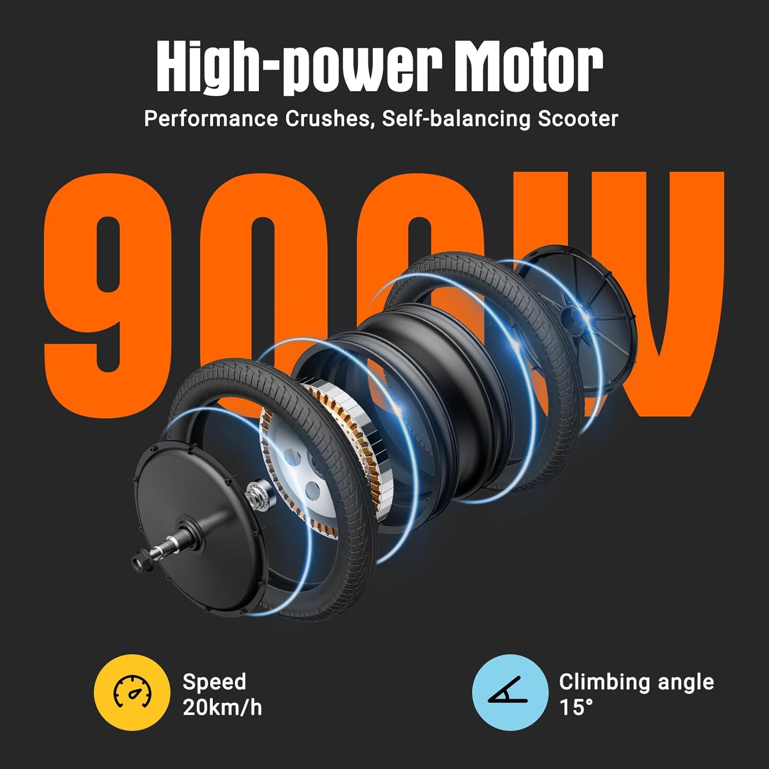 self-balancing scooter INMOTION E20 motor 900W