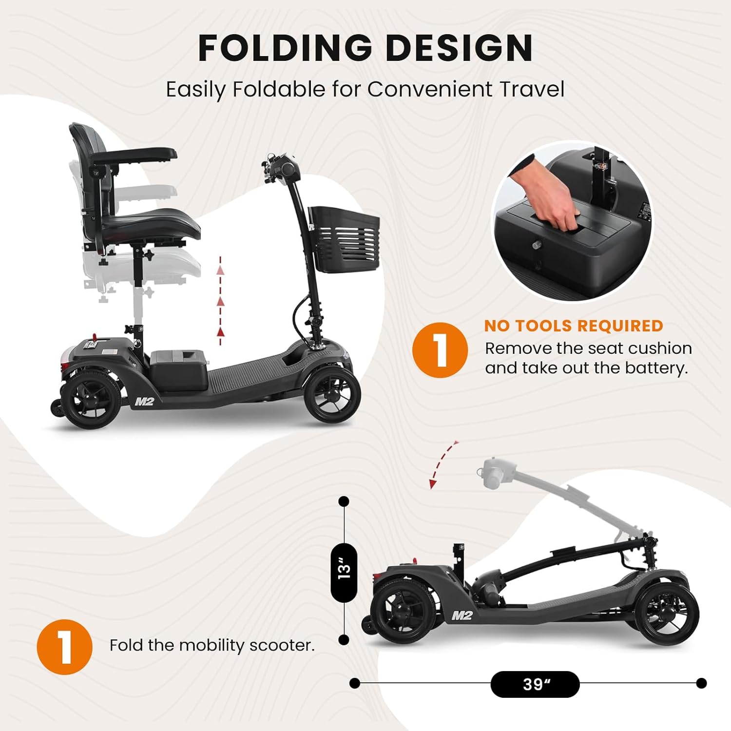 mobility scooter BARIHO folding design
