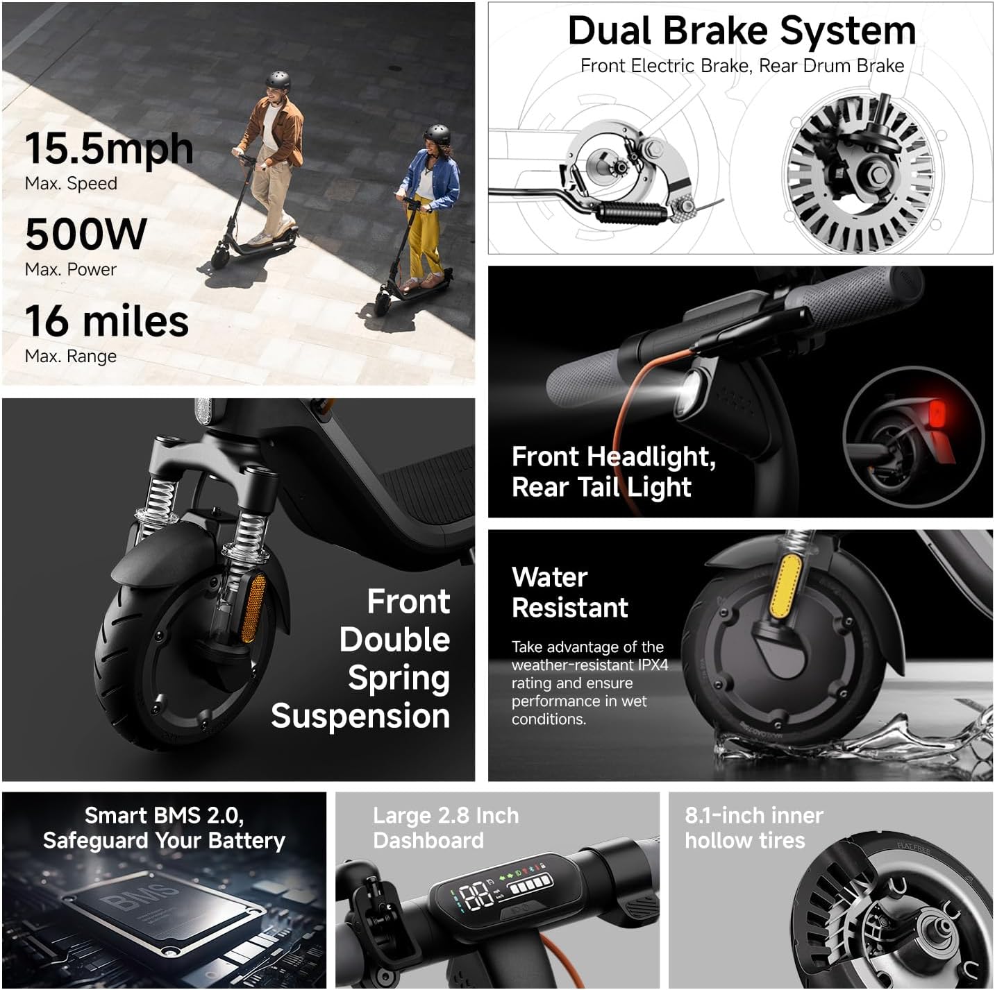 electric scooter Segway E2 Plus core features