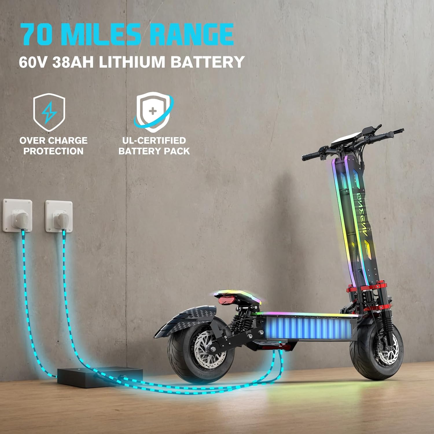electric scooter ONECNA GT9 70 miles range