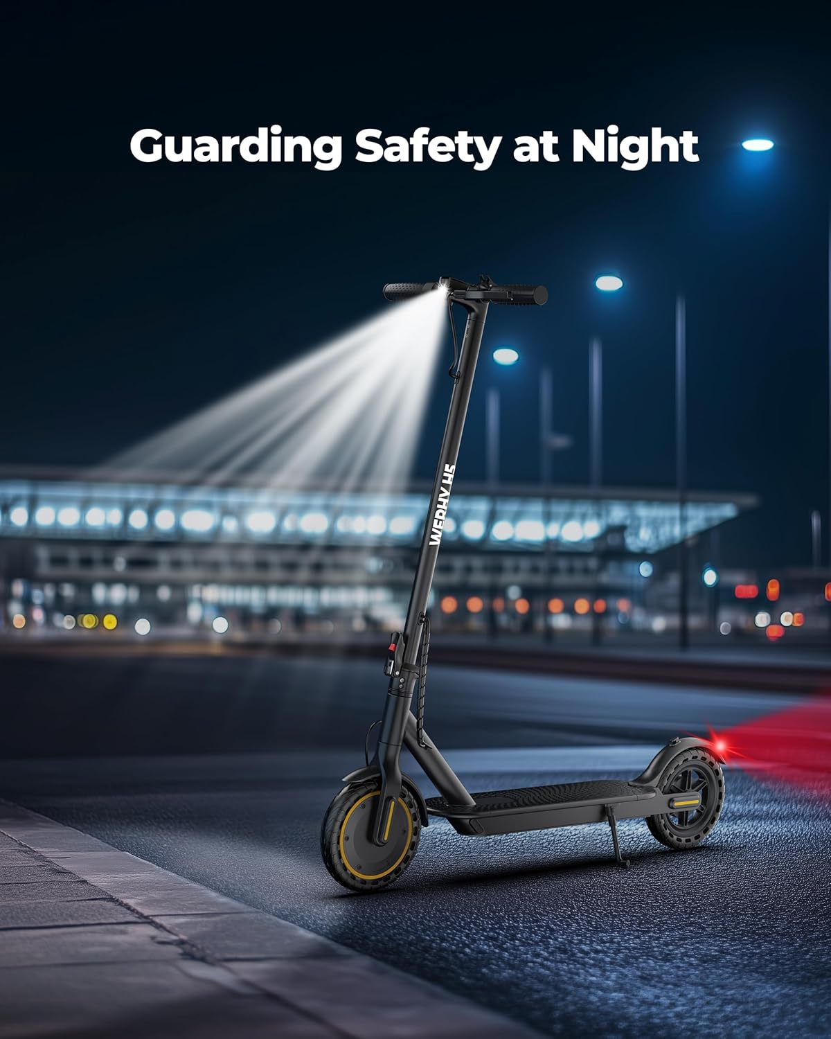 electric scooter WERHY H5 guarding safety at night