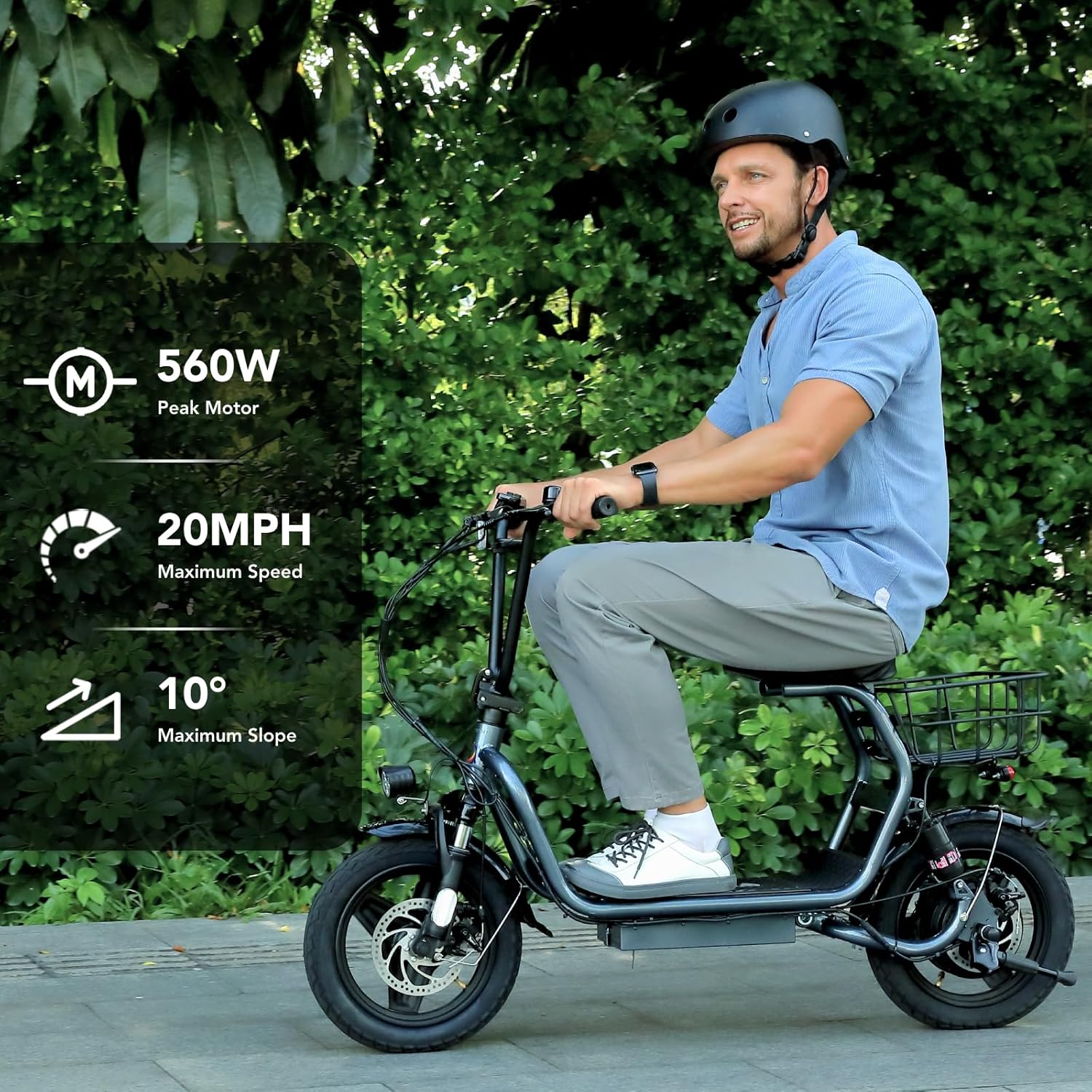electric scooter with seat Caroma P4 core specs