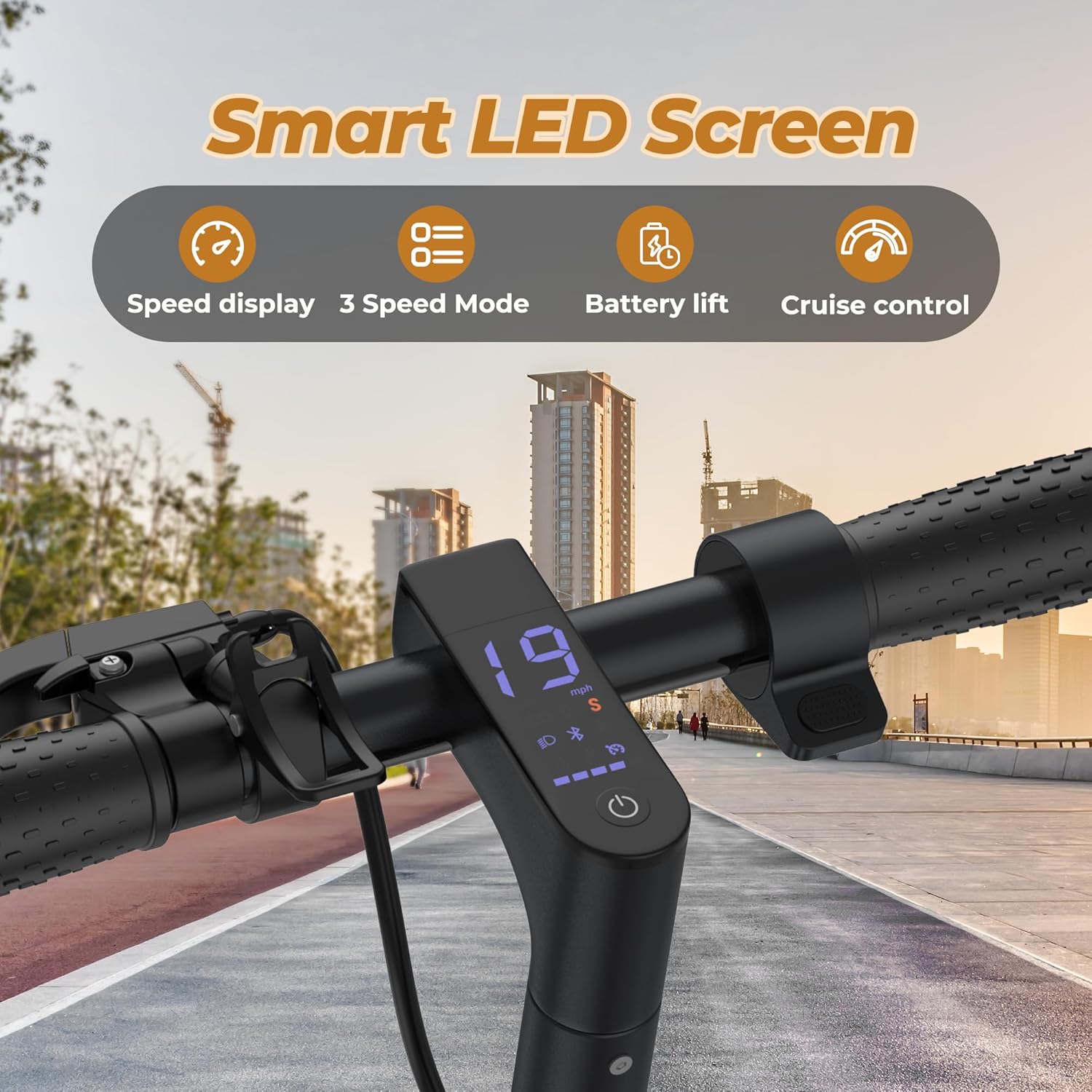 electric scooter WERHY H7 smart LED Screen
