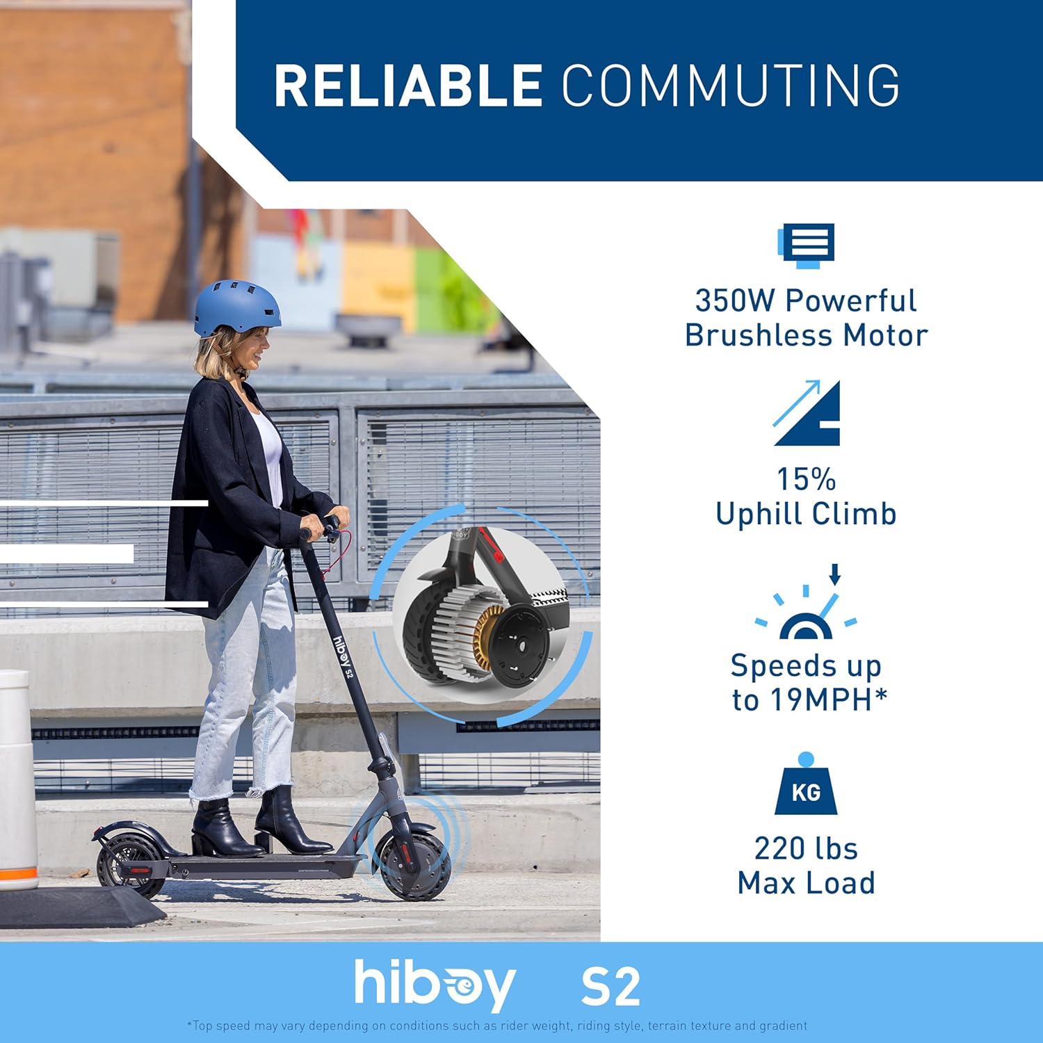 electric scooter Hiboy S2 with seat reliable commuting