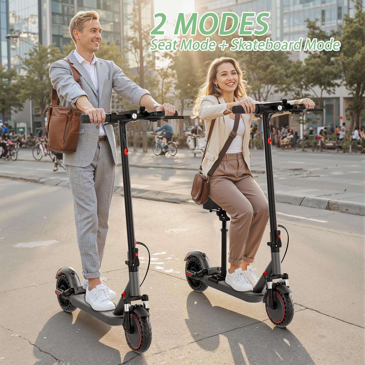 electric scooter with seat KEQ K01 Pro riding modes