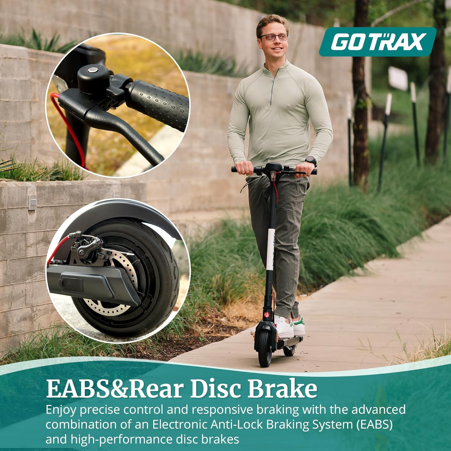 electric scooter Gotrax APEX XL rear disk brake and EABS