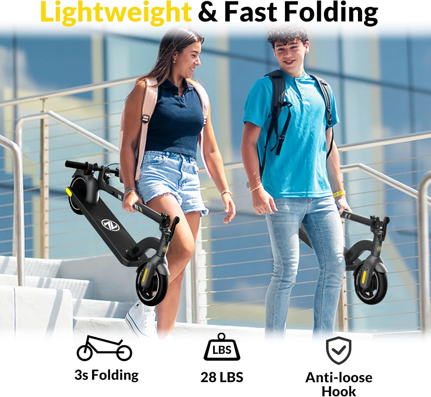 electric scooter ZDZA ZD01 lightweight and fast folding