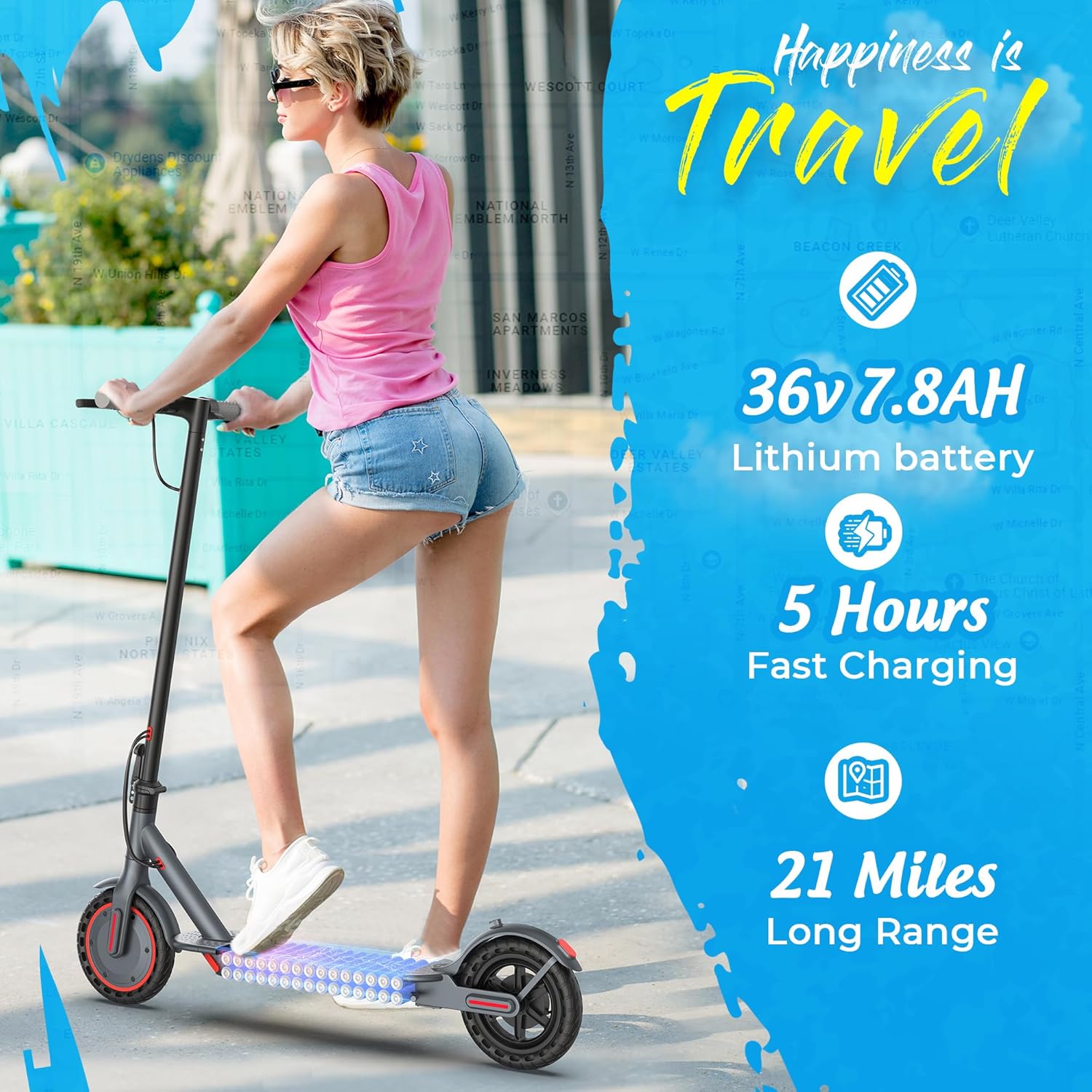 electric scooter Alloweek R1 battery capacity