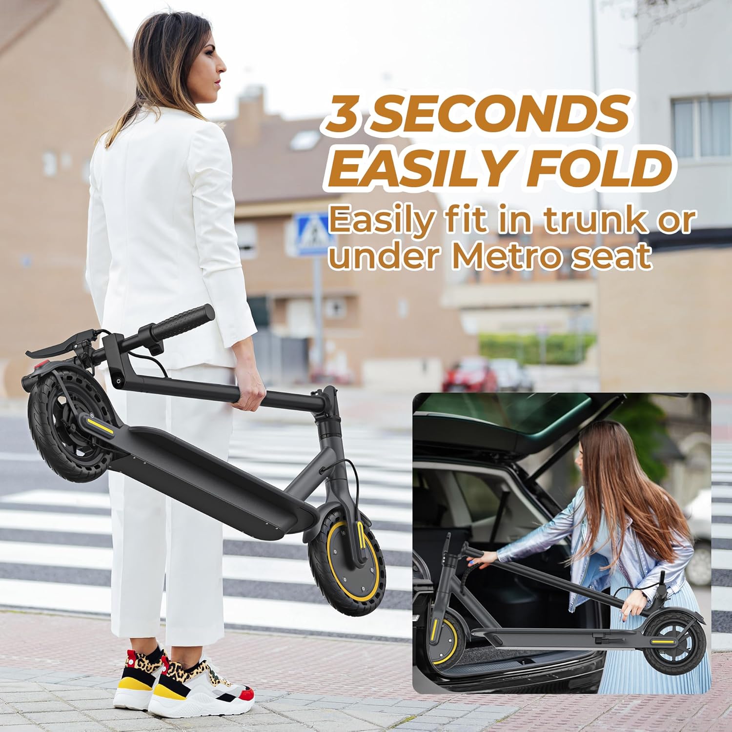 electric scooter WERHY H7 3 seconds easily fold