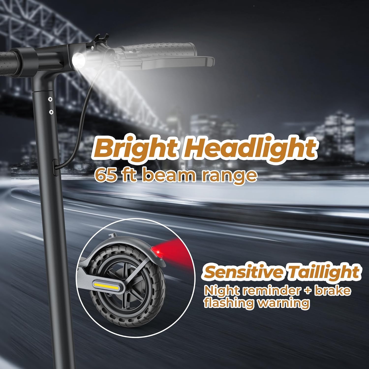 electric scooter WERHY H7 bright headlight