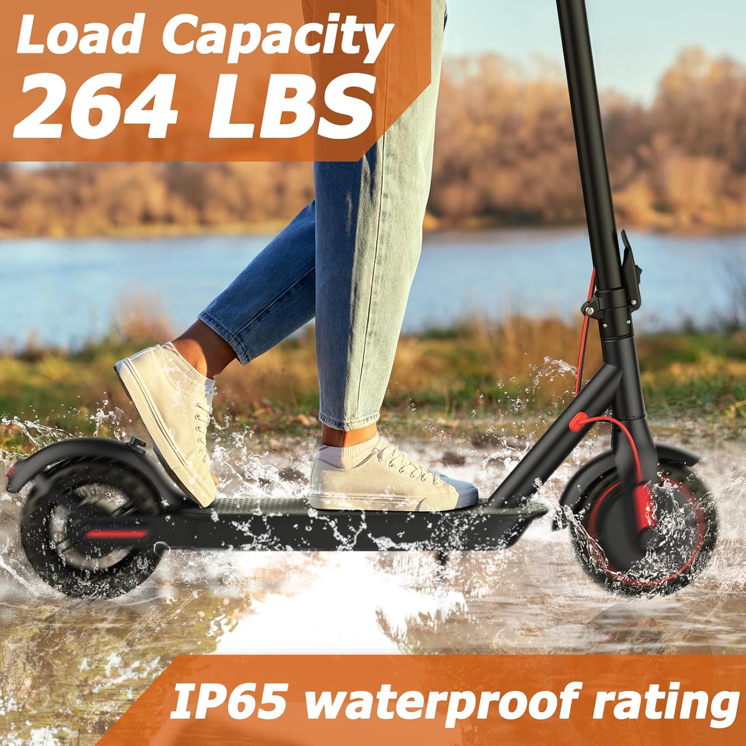 electric scooter Qlaway K078 load capacity 264lbs