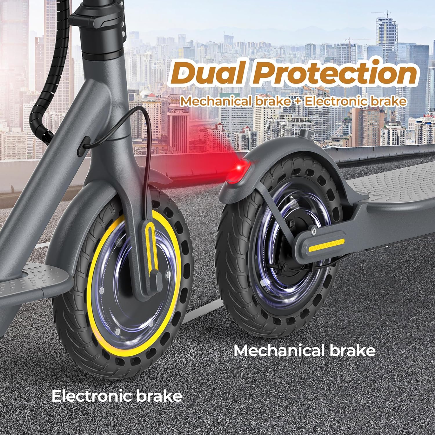 electric scooter WERHY H7 dual protection