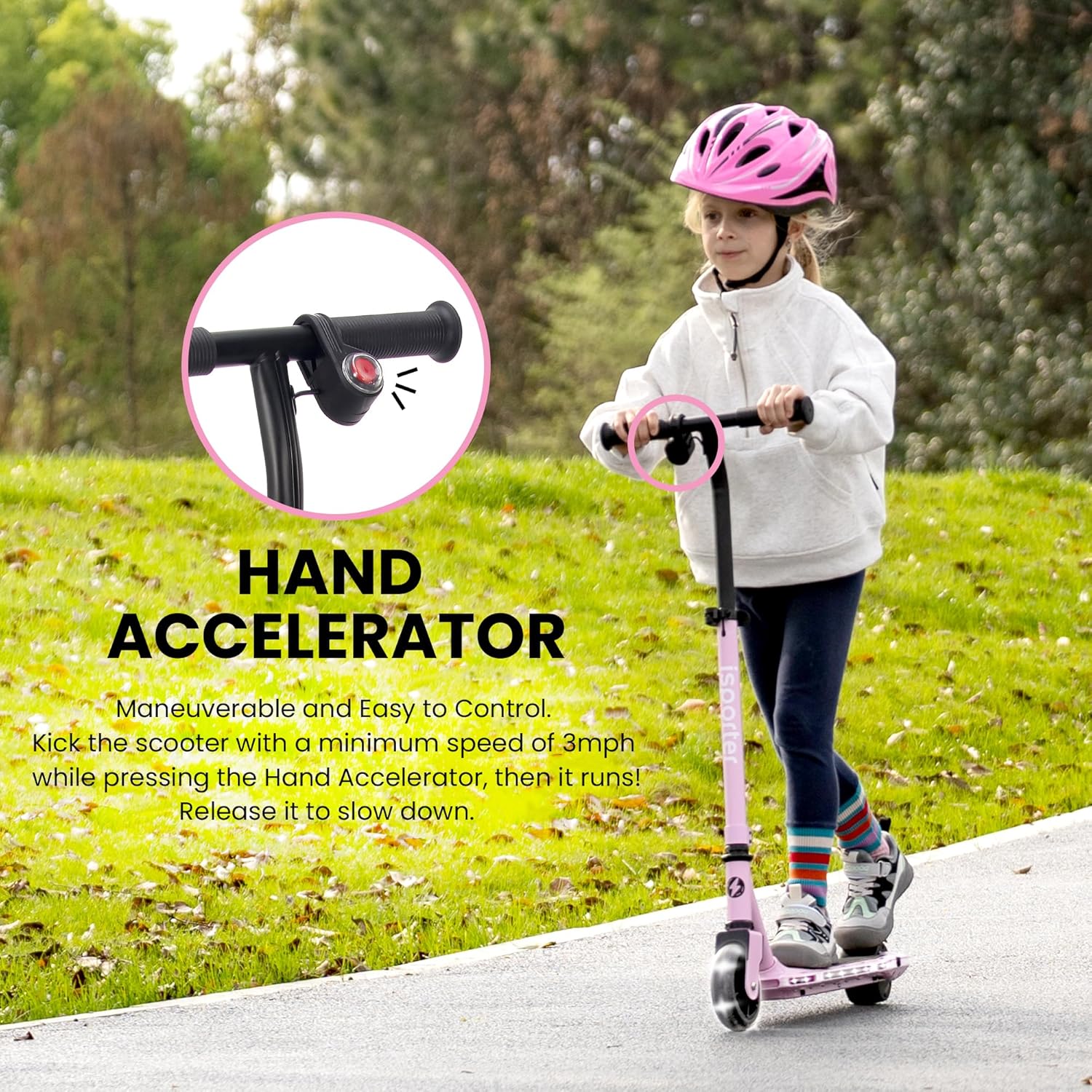 electric scooter for kids Aero Mobility G2L hand accelerator