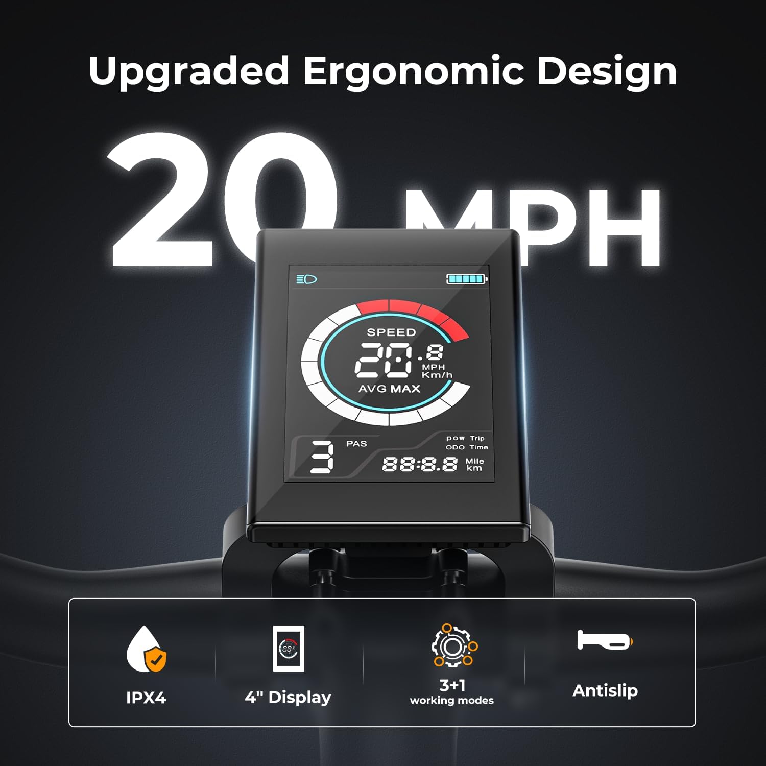 Jasion EB5 electric bike 20 mph speed