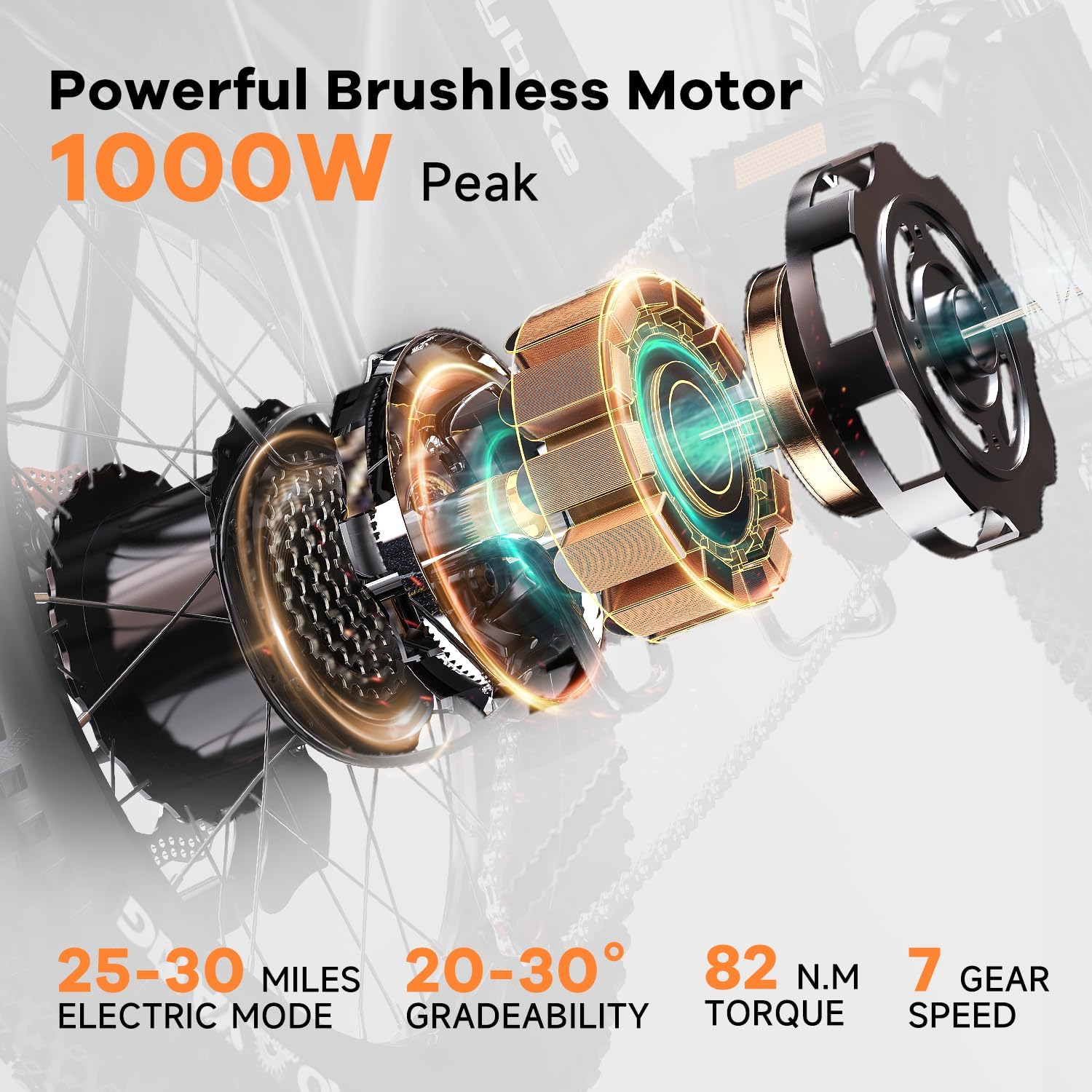 Euybike F7 electric bike 1000W motor