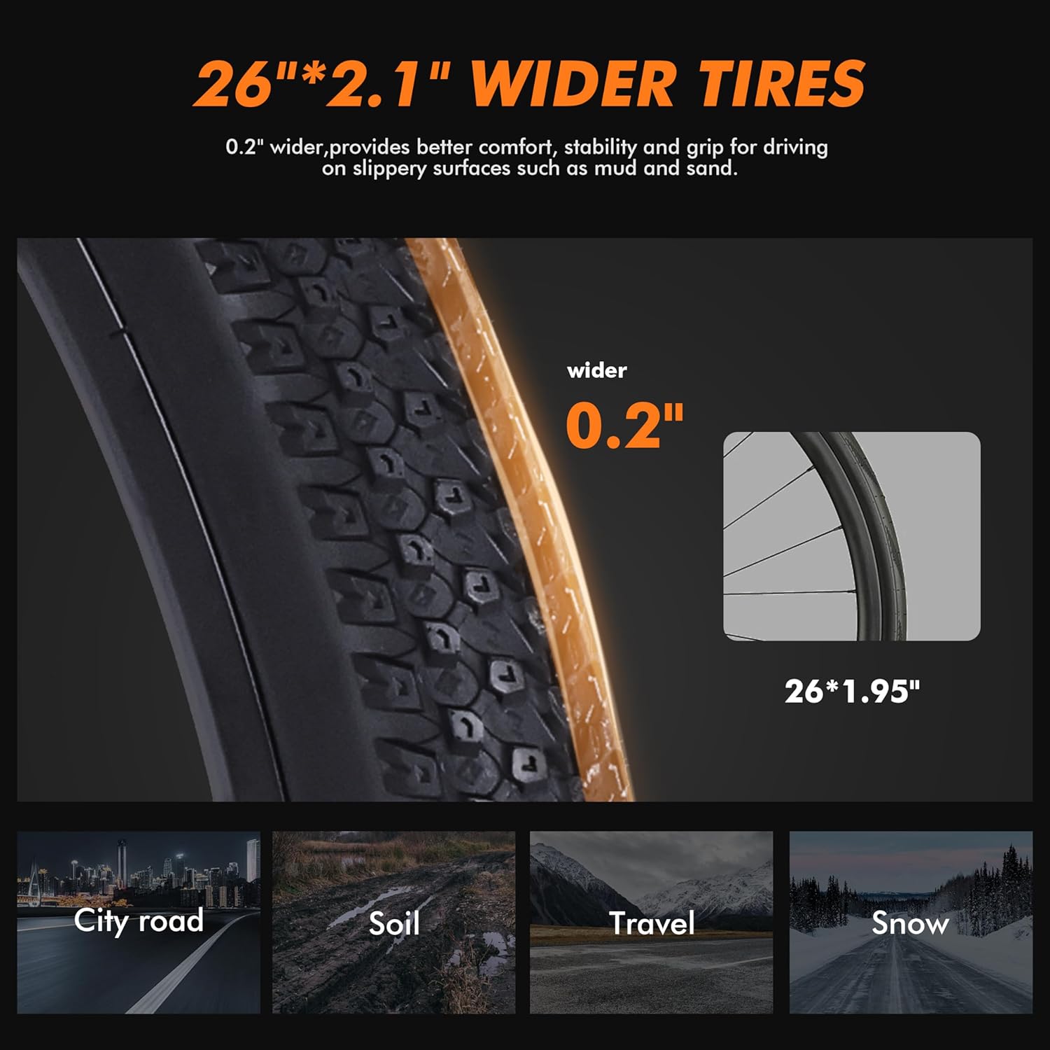 Qlife Cityone Standard electric scooter wider tires