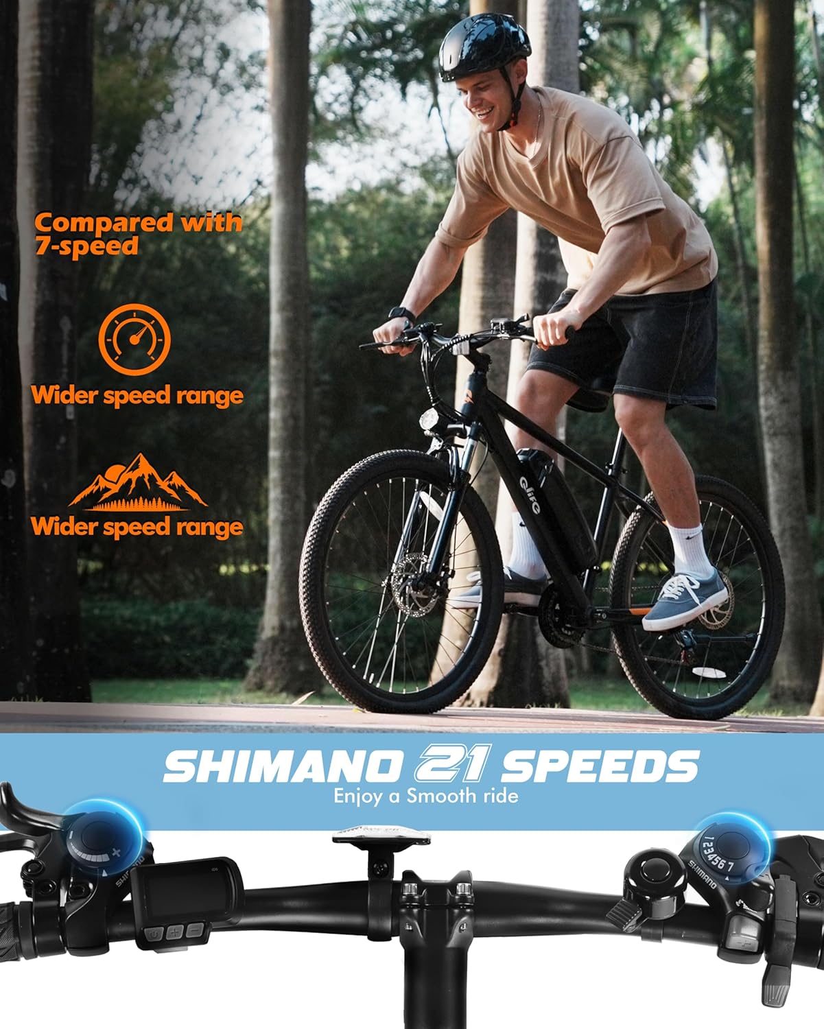 Qlife Racer electric scooter shimano 21 speed